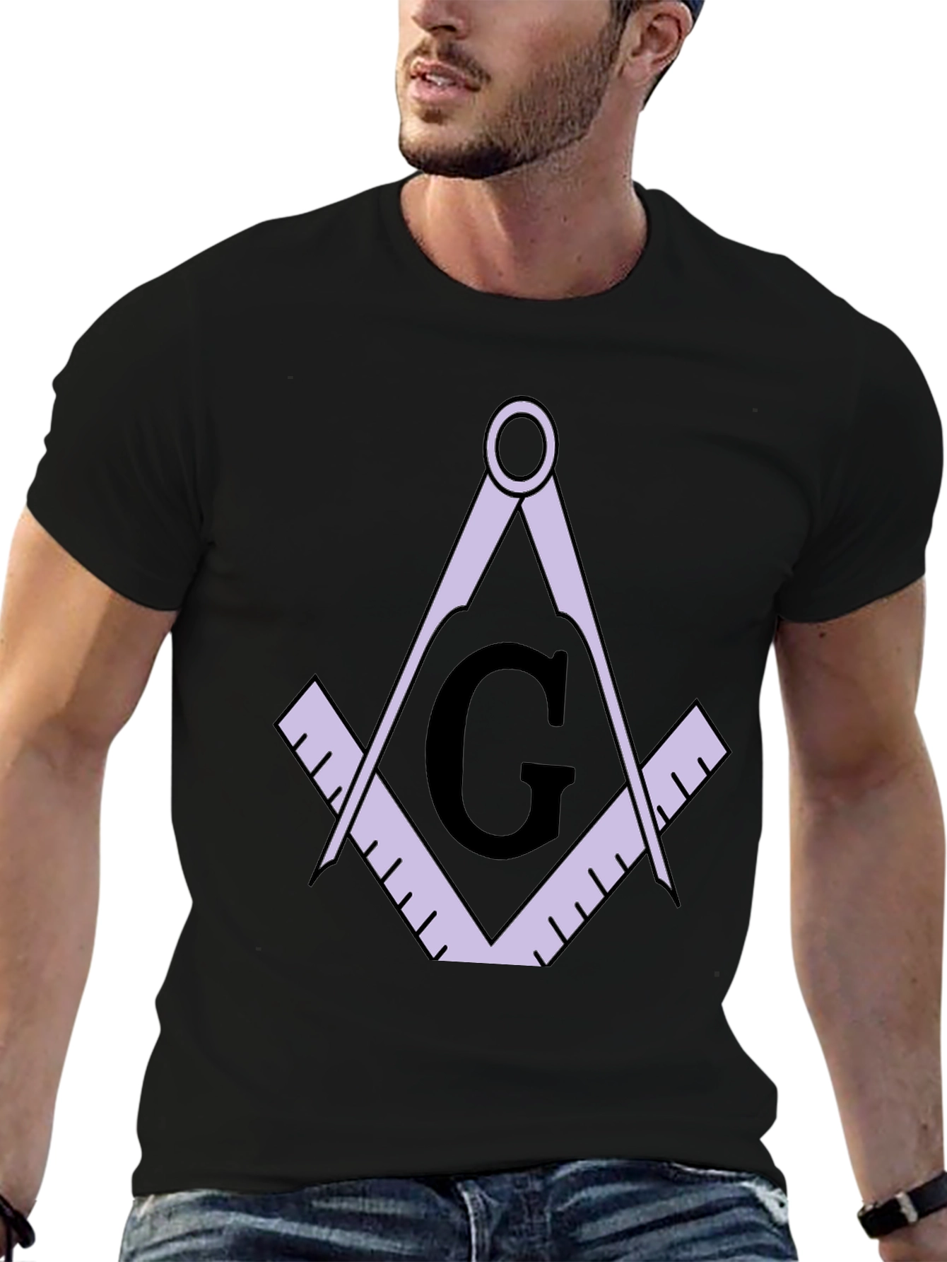 Masonic T-Shirt Square and Compasses Graphic Tee