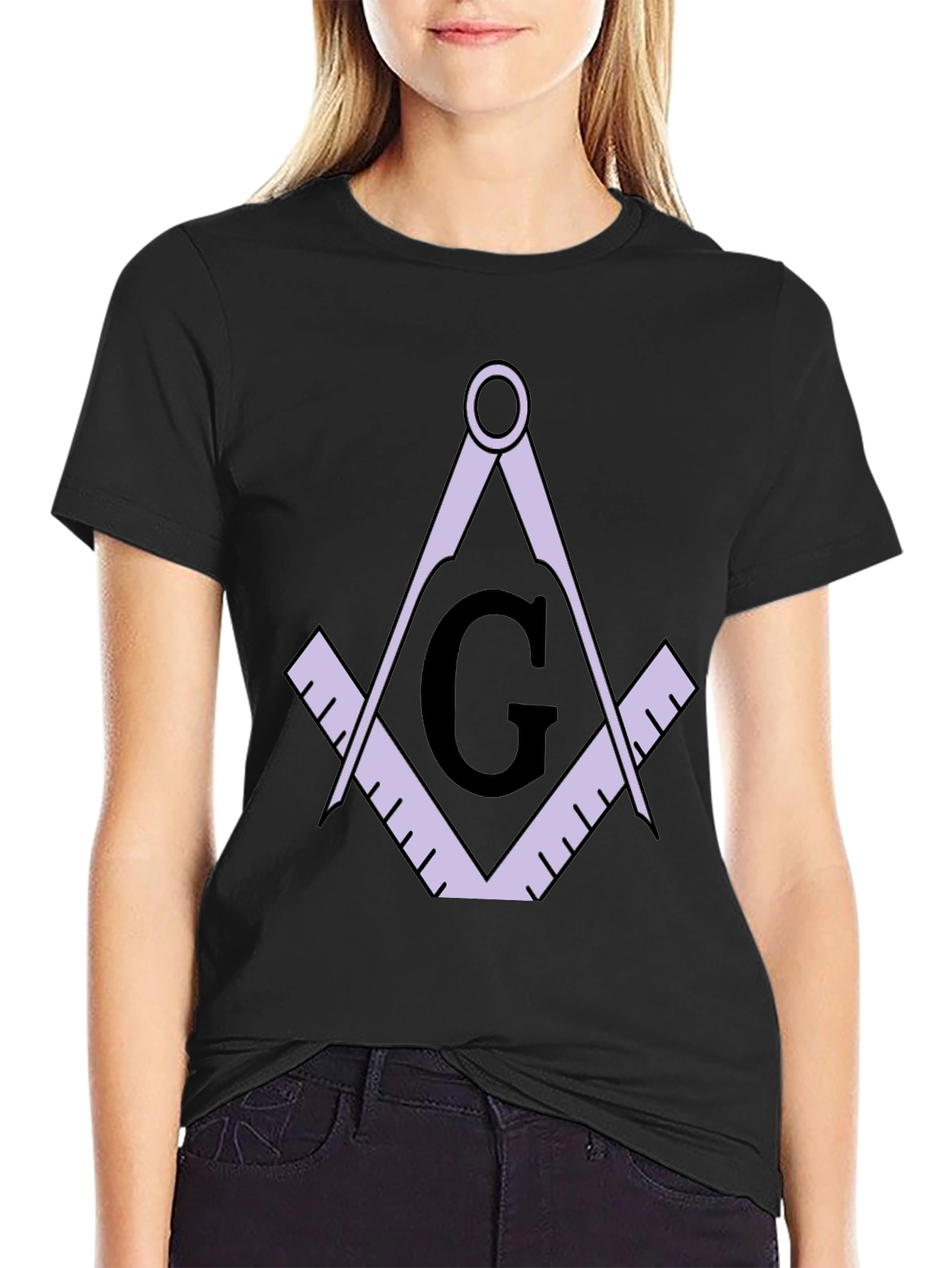 Masonic T-Shirt Square and Compasses Graphic Tee
