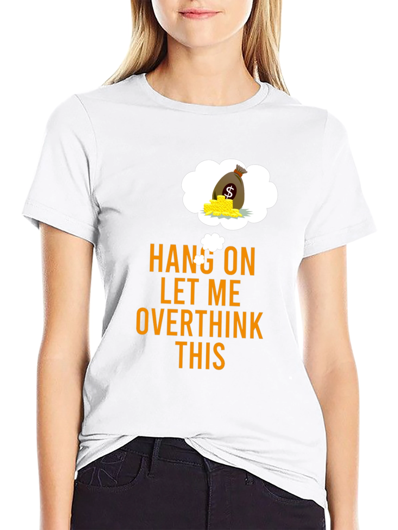 Hang On Overthink Funny Graphic Tee