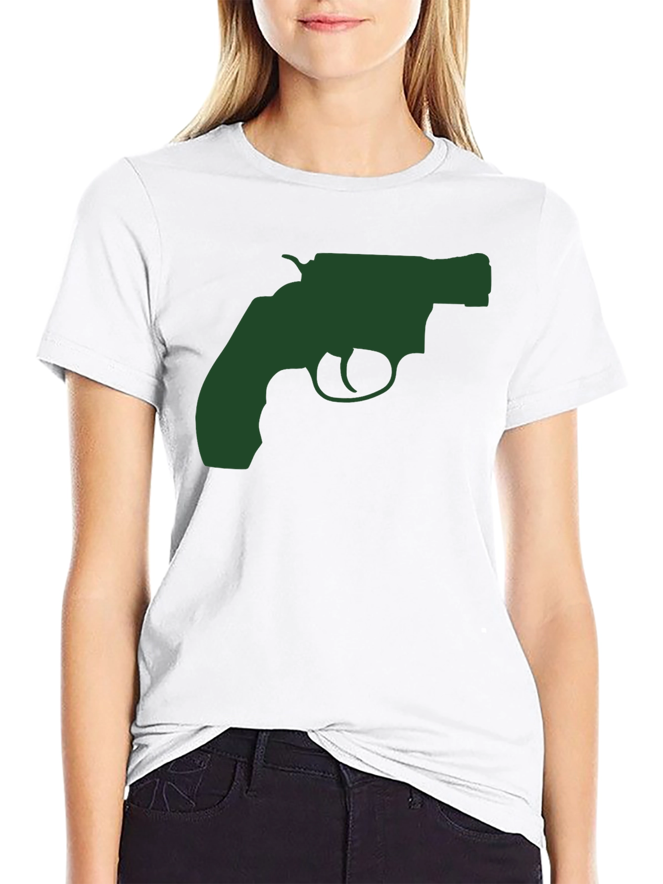 Revolver Graphic Tee - Cool Gun Design Shirt