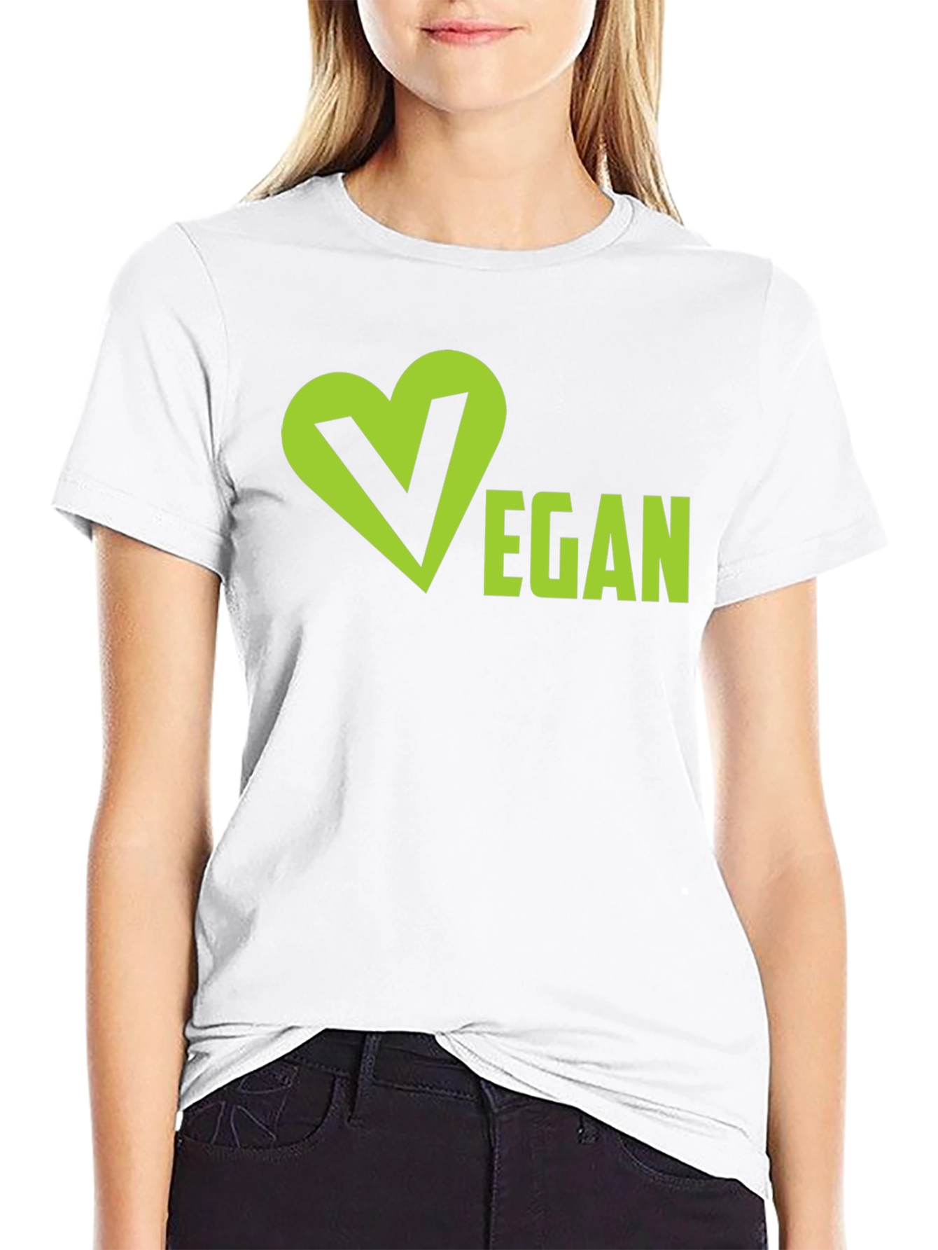 Vegan T-Shirt - Heart V Graphic Tee
