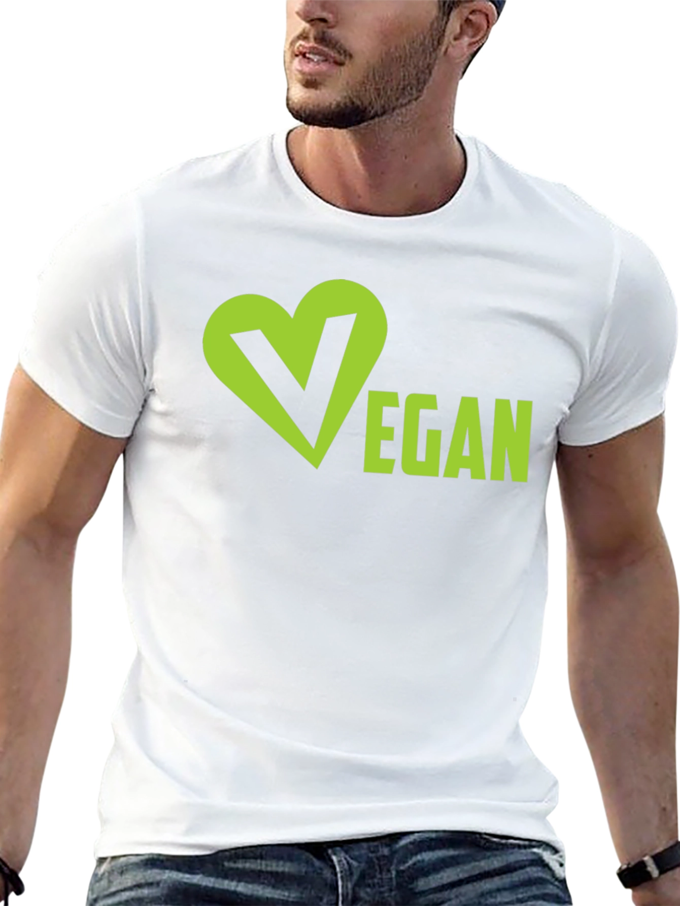 Vegan T-Shirt - Heart V Graphic Tee