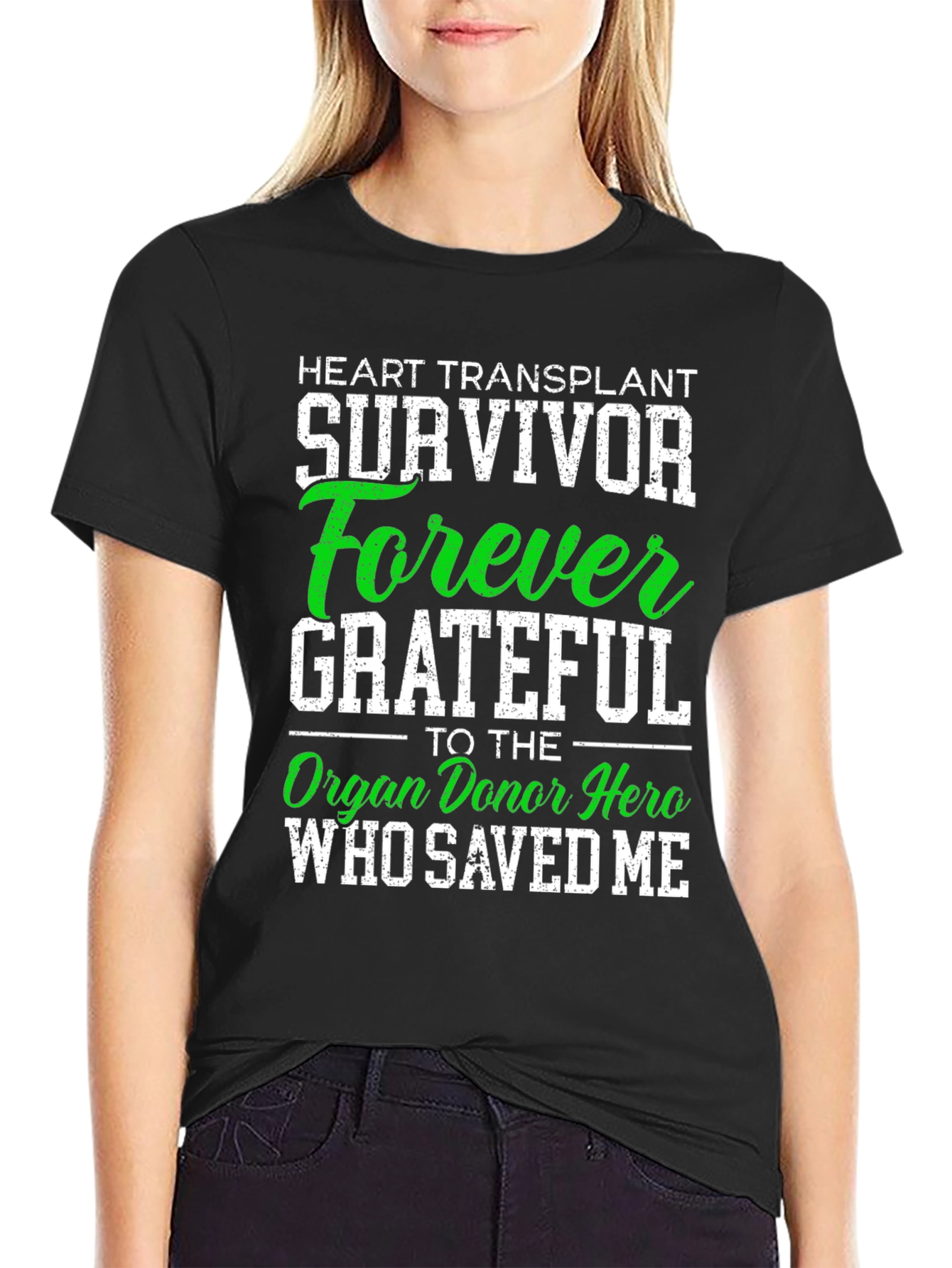 Heart Transplant Survivor Forever Grateful T-Shirt