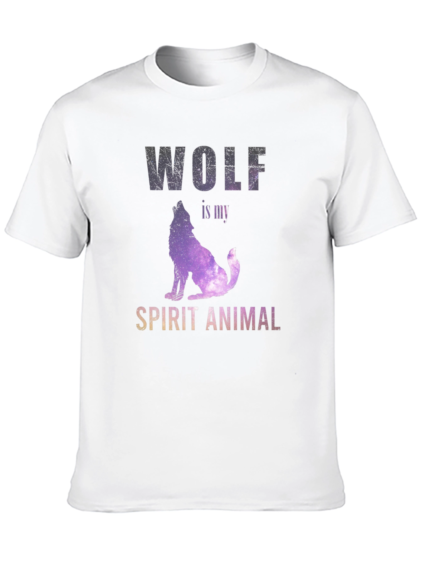 Wolf Spirit Animal Graphic Tee - Unisex Black T-Shirt