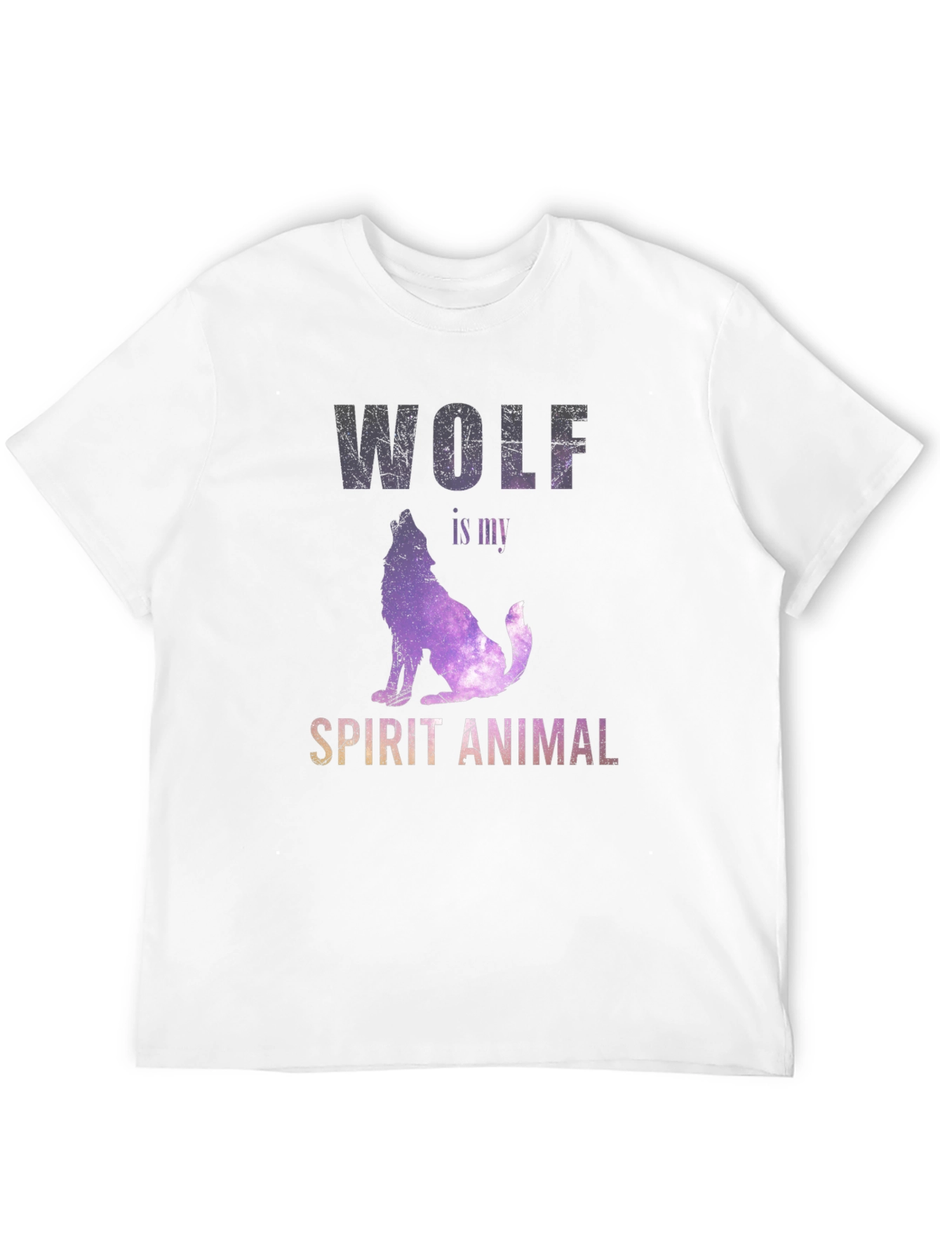 Wolf Spirit Animal Graphic Tee - Unisex Black T-Shirt