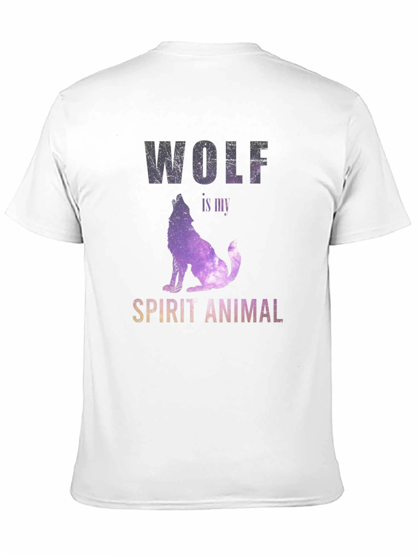 Wolf Spirit Animal Graphic Tee - Unisex Black T-Shirt