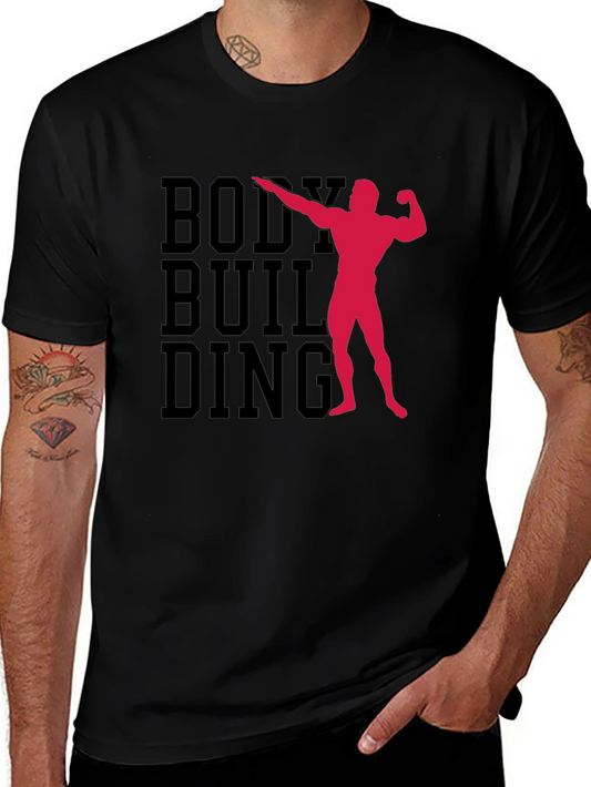 Bodybuilding Graphic Print T-Shirt