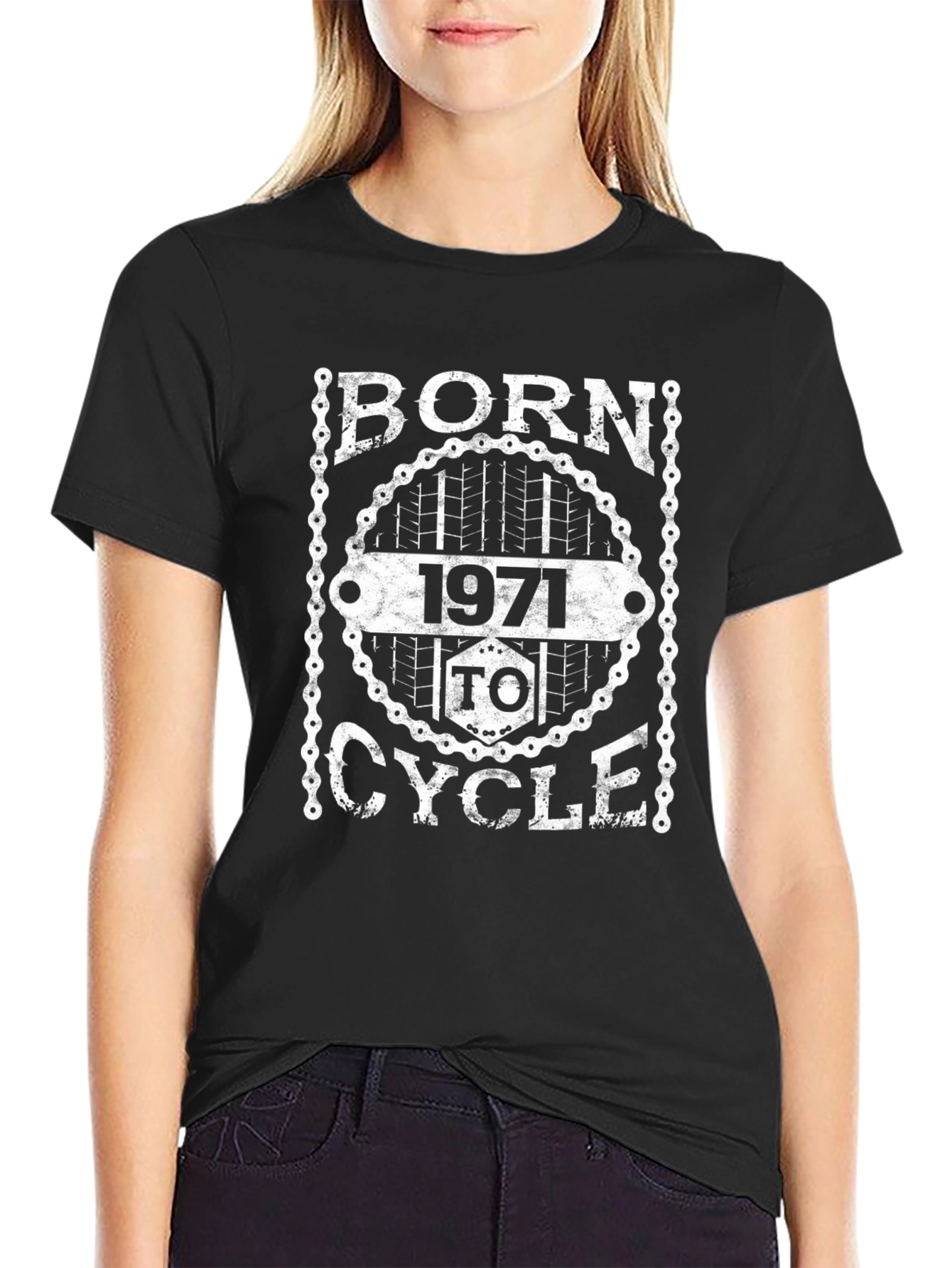 Born 1971 to Cycle Black T-Shirt