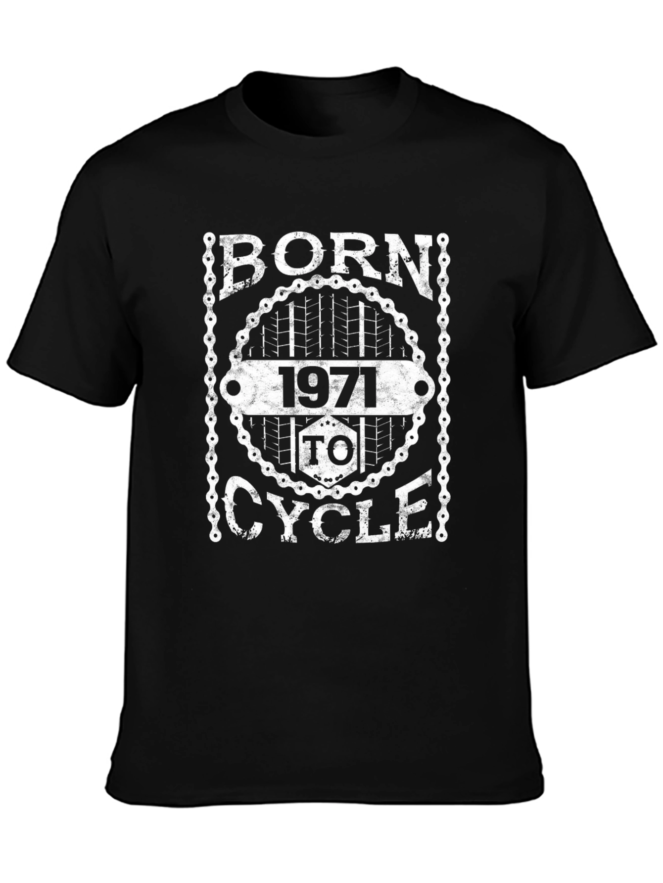 Born 1971 to Cycle Black T-Shirt
