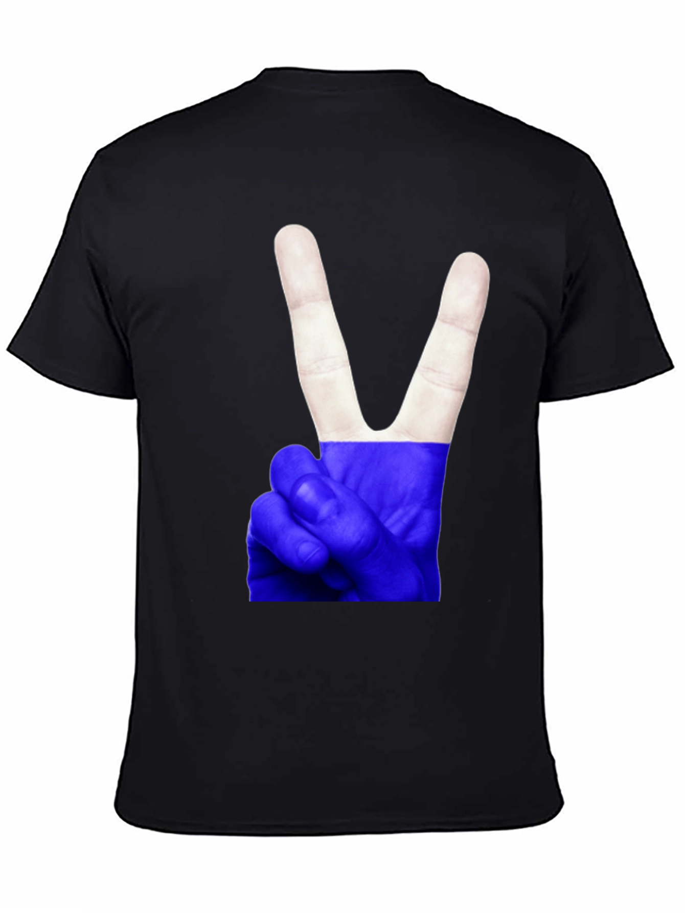 Peace Sign Graphic T-Shirt - Black