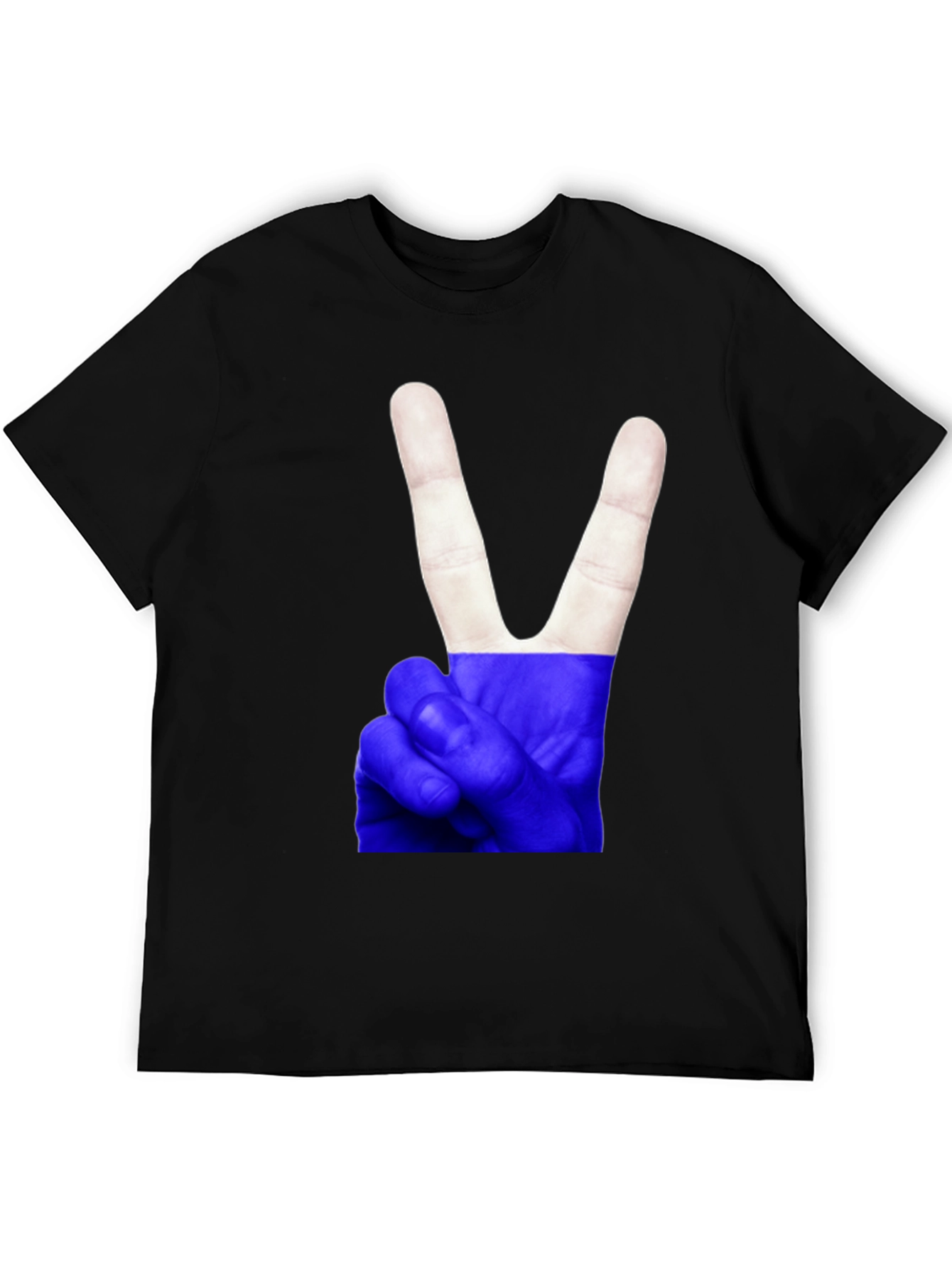 Peace Sign Graphic T-Shirt - Black