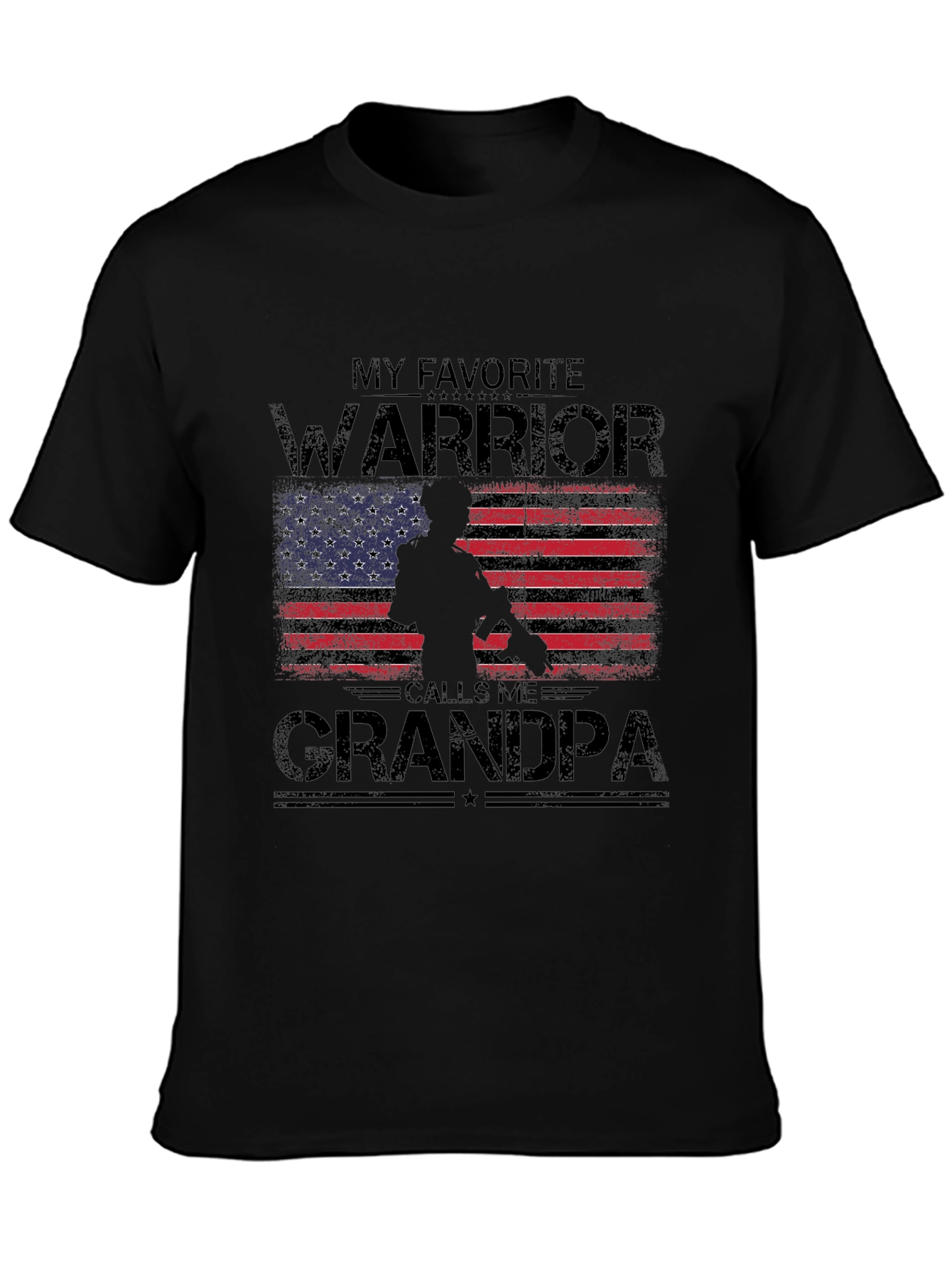 My Favorite Warrior Calls Me Grandpa T-Shirt