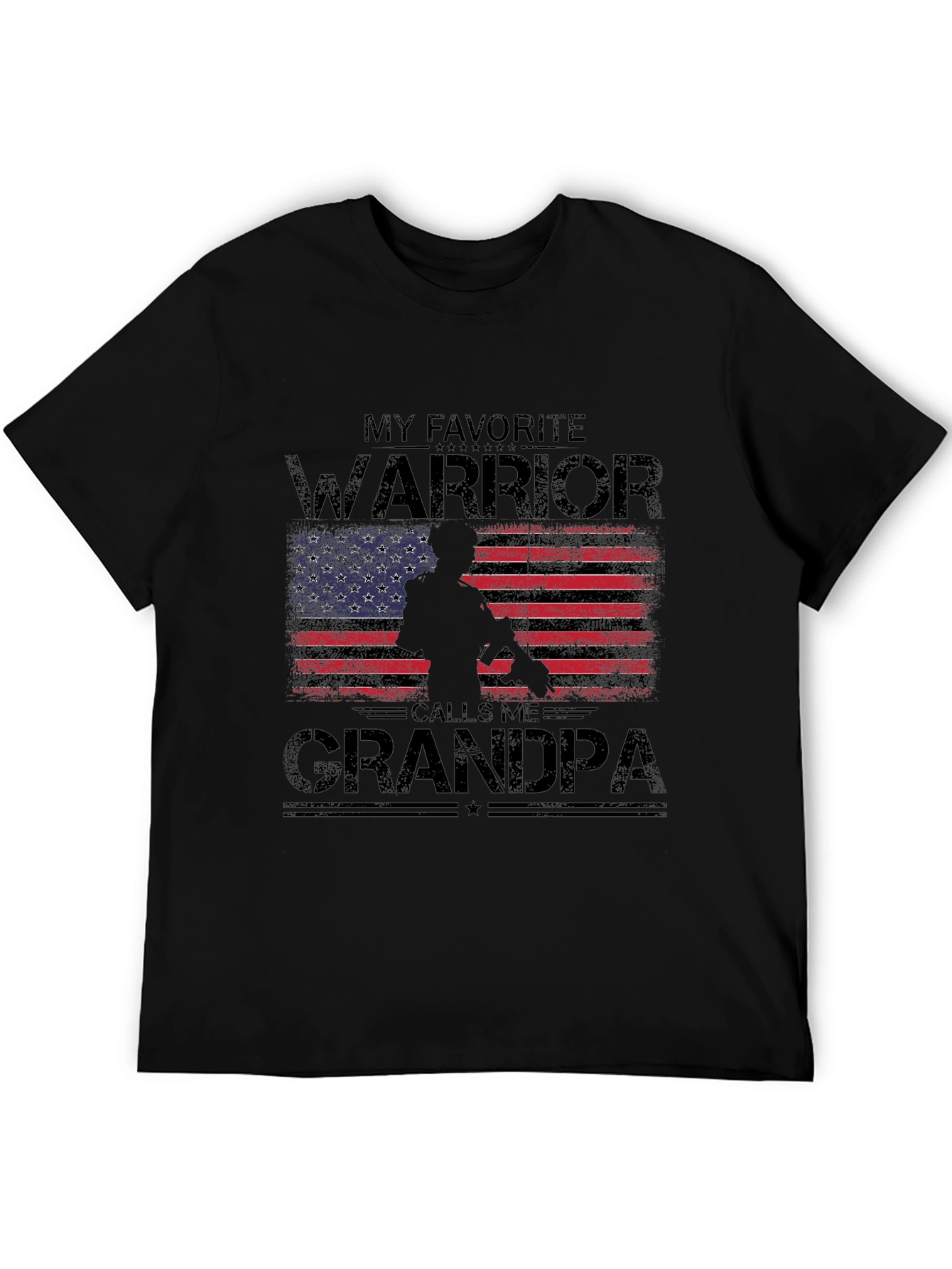 My Favorite Warrior Calls Me Grandpa T-Shirt
