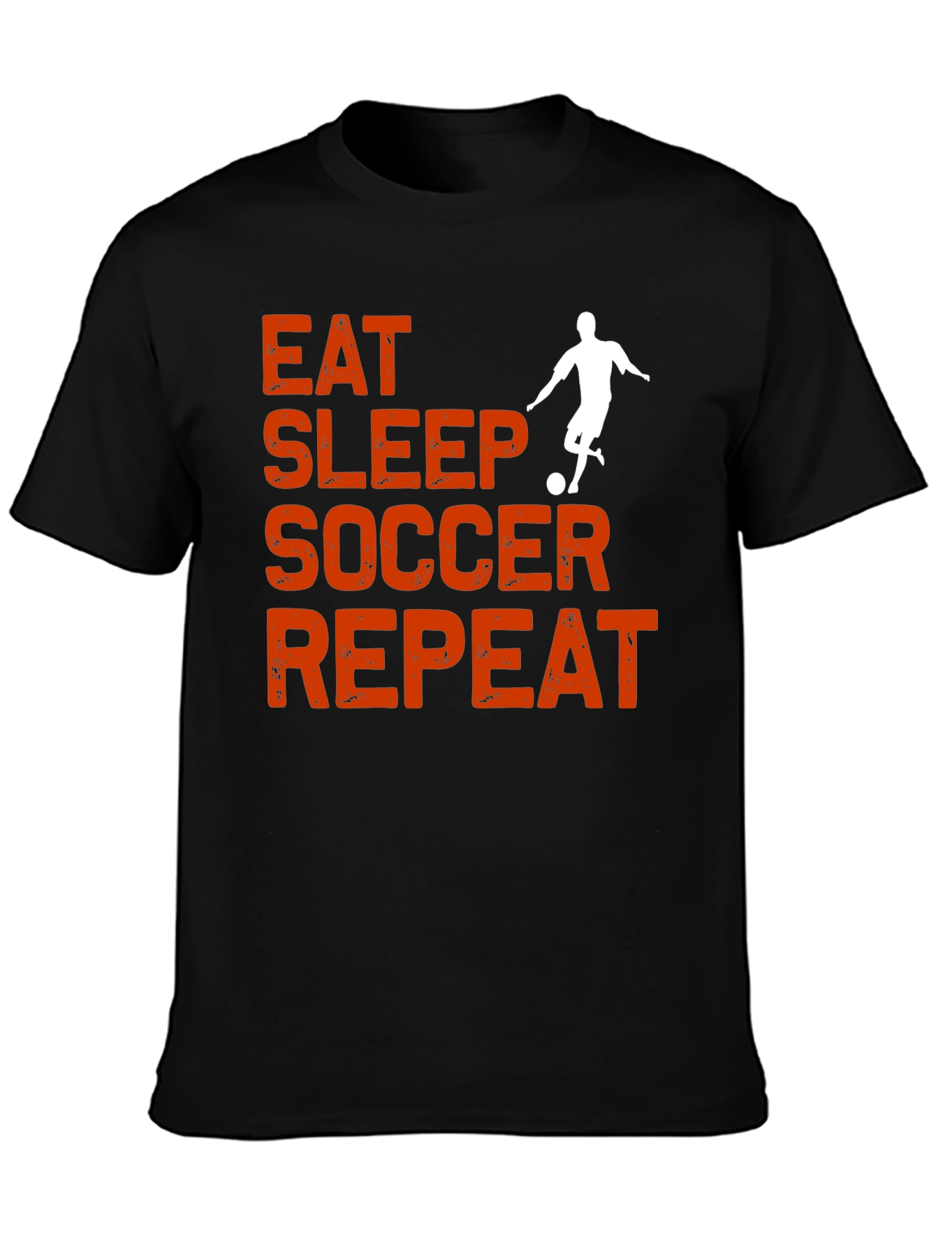 Eat Sleep Soccer Repeat Graphic Tee