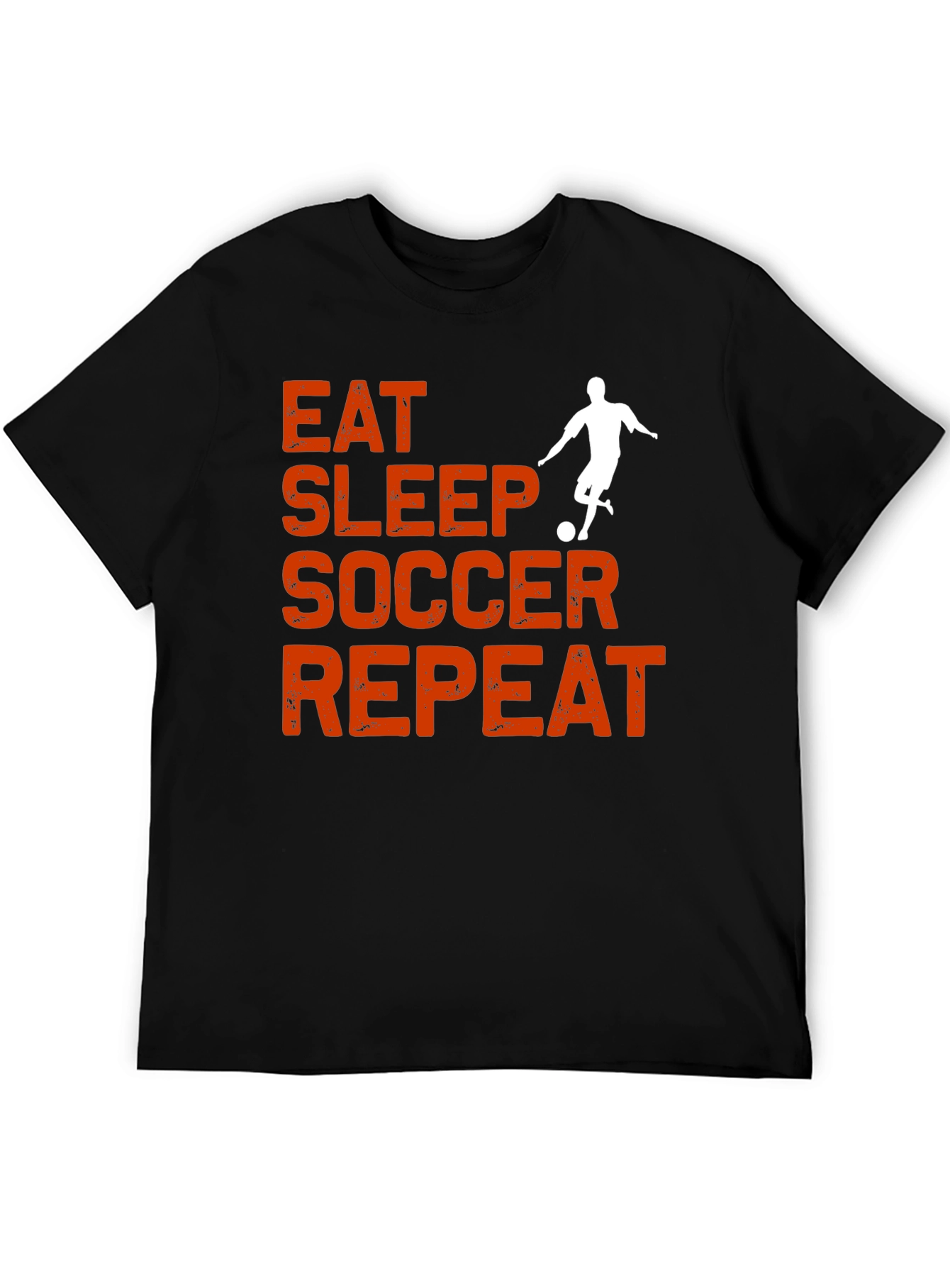Eat Sleep Soccer Repeat Graphic Tee