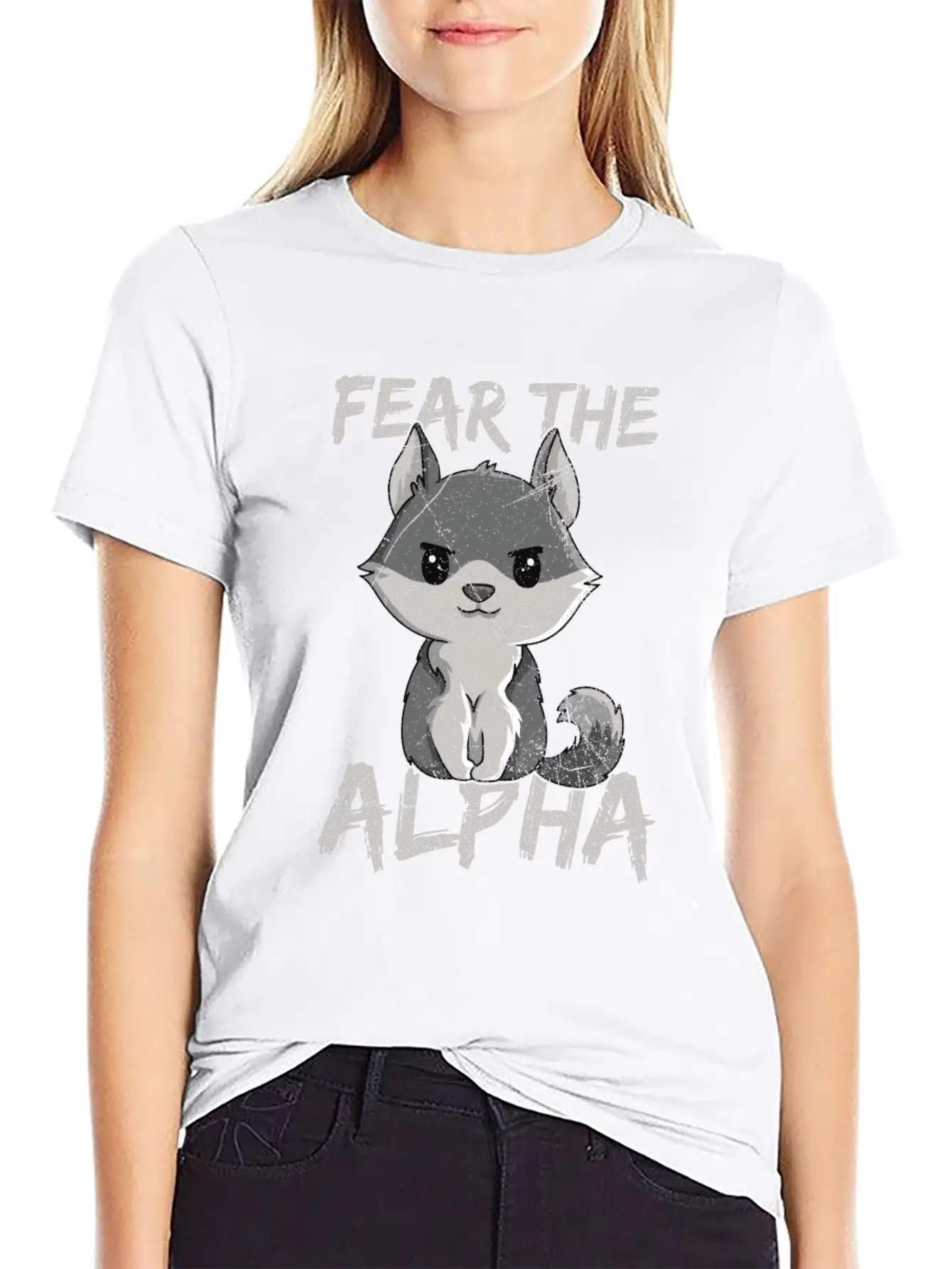 Fear The Alpha Quote For A Wolf Expert Unisex Casual T-Shirt – Clean Design For Daily Comfort