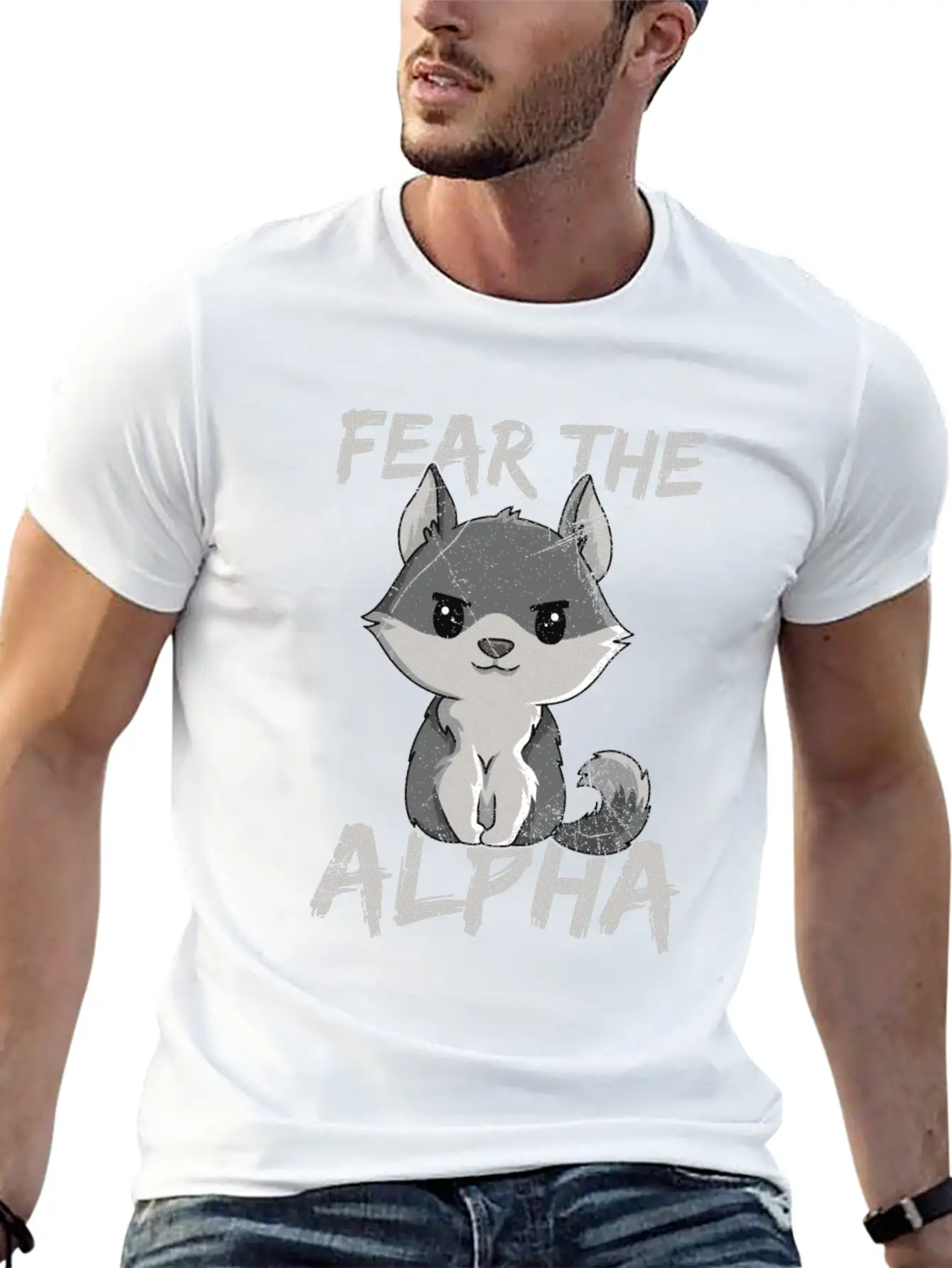 Fear The Alpha Quote For A Wolf Expert Unisex Casual T-Shirt – Clean Design For Daily Comfort