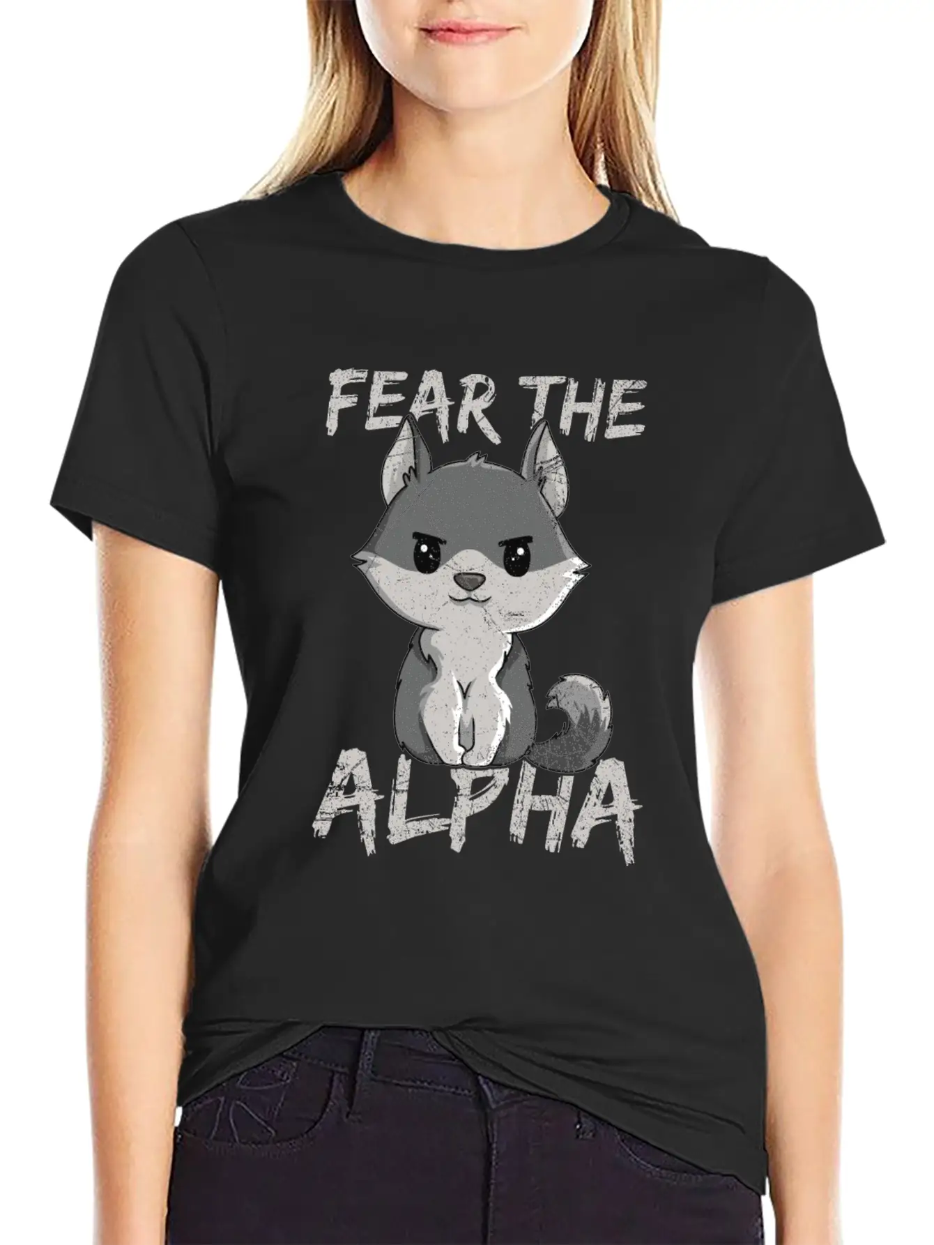 Fear The Alpha Quote For A Wolf Expert Unisex Casual T-Shirt – Clean Design For Daily Comfort