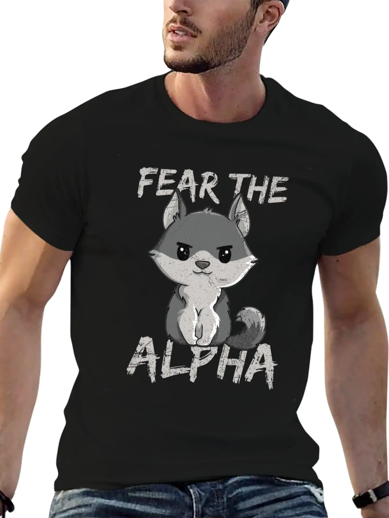 Fear The Alpha Quote For A Wolf Expert Unisex Casual T-Shirt – Clean Design For Daily Comfort