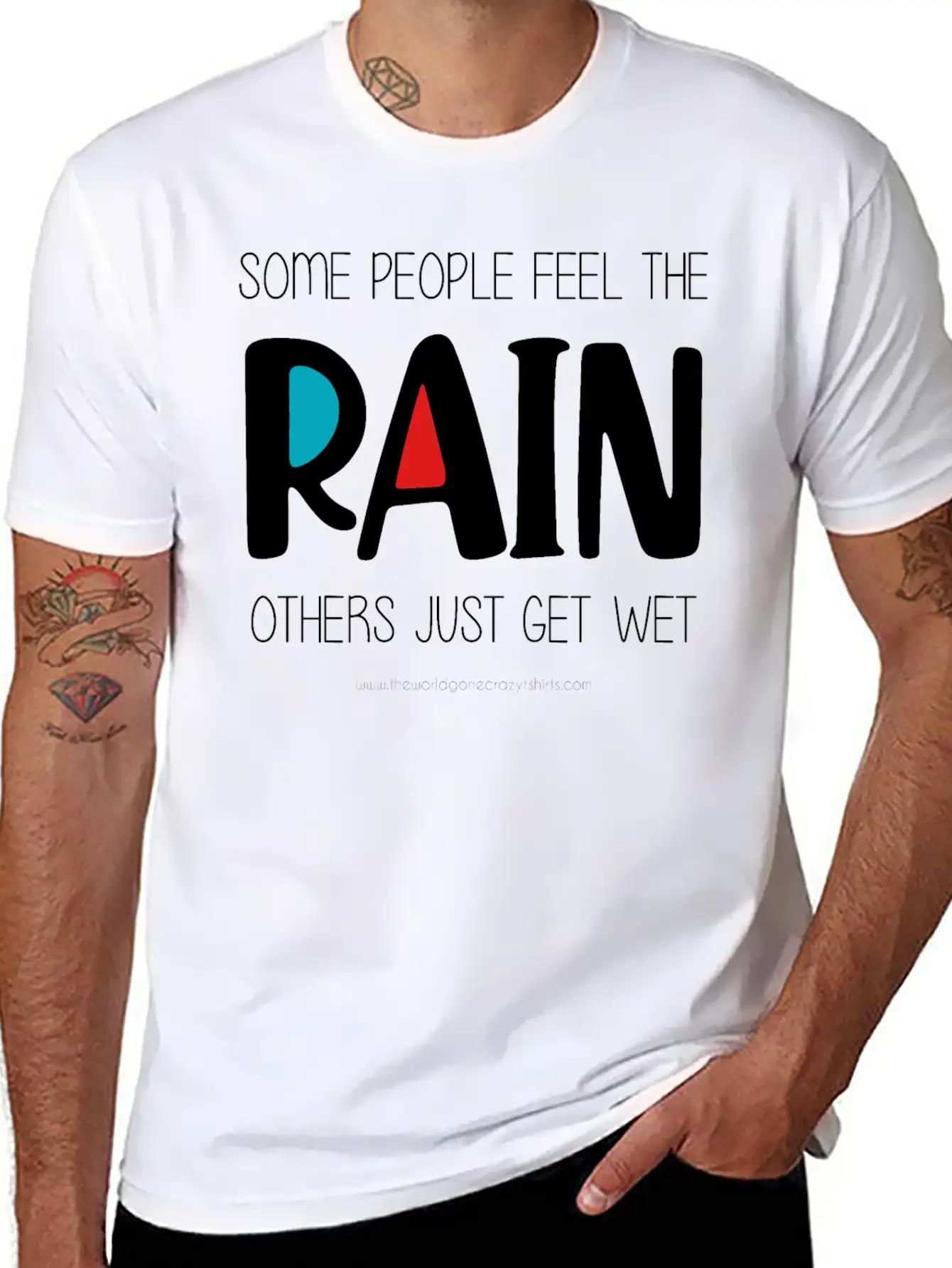 Feel The Rain Unisex Casual T-Shirt – Clean Design For Daily Comfort