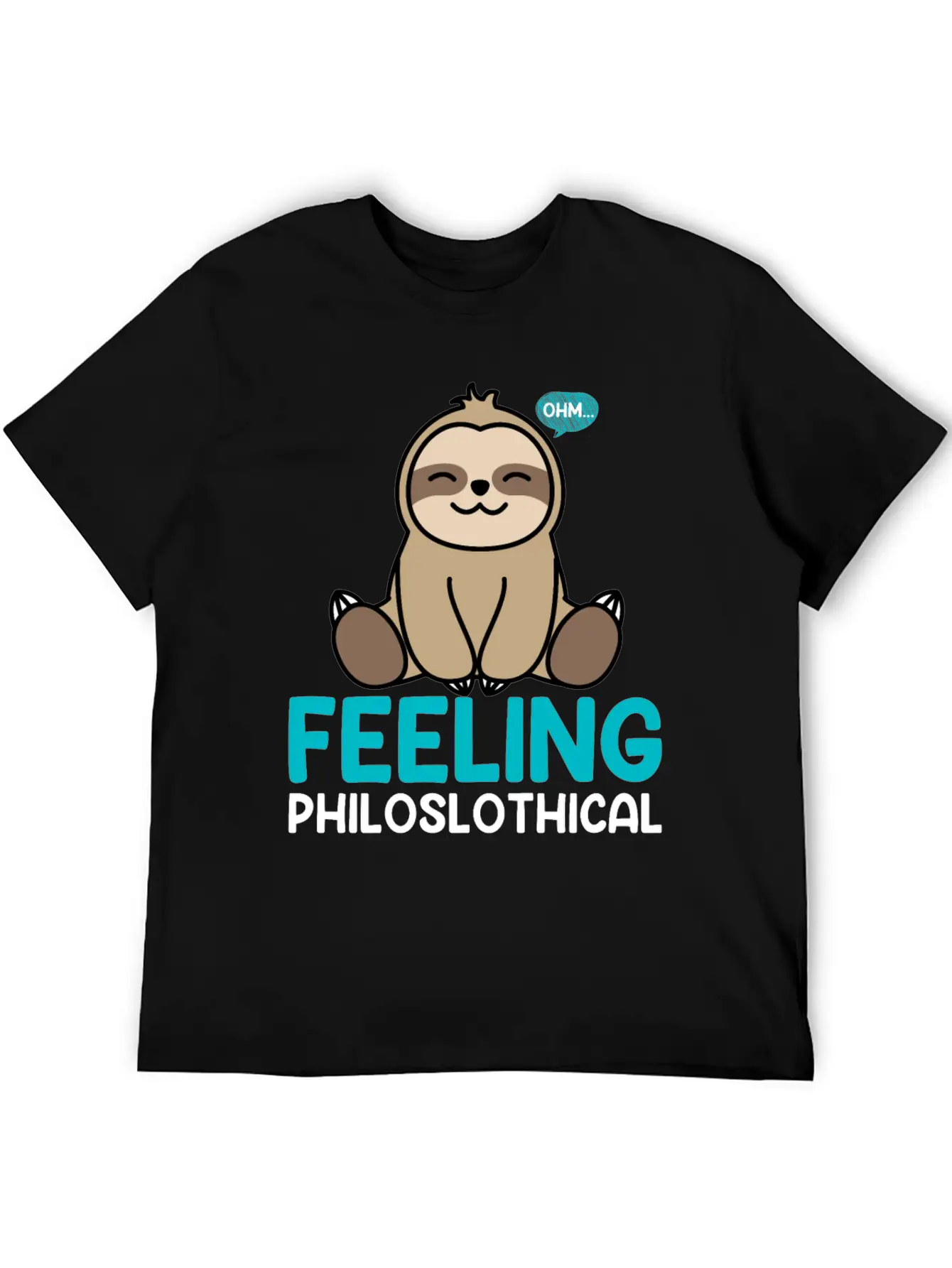 Feeling Philoslothical Sloth Yoga Unisex Casual T-Shirt – Clean Design For Daily Comfort