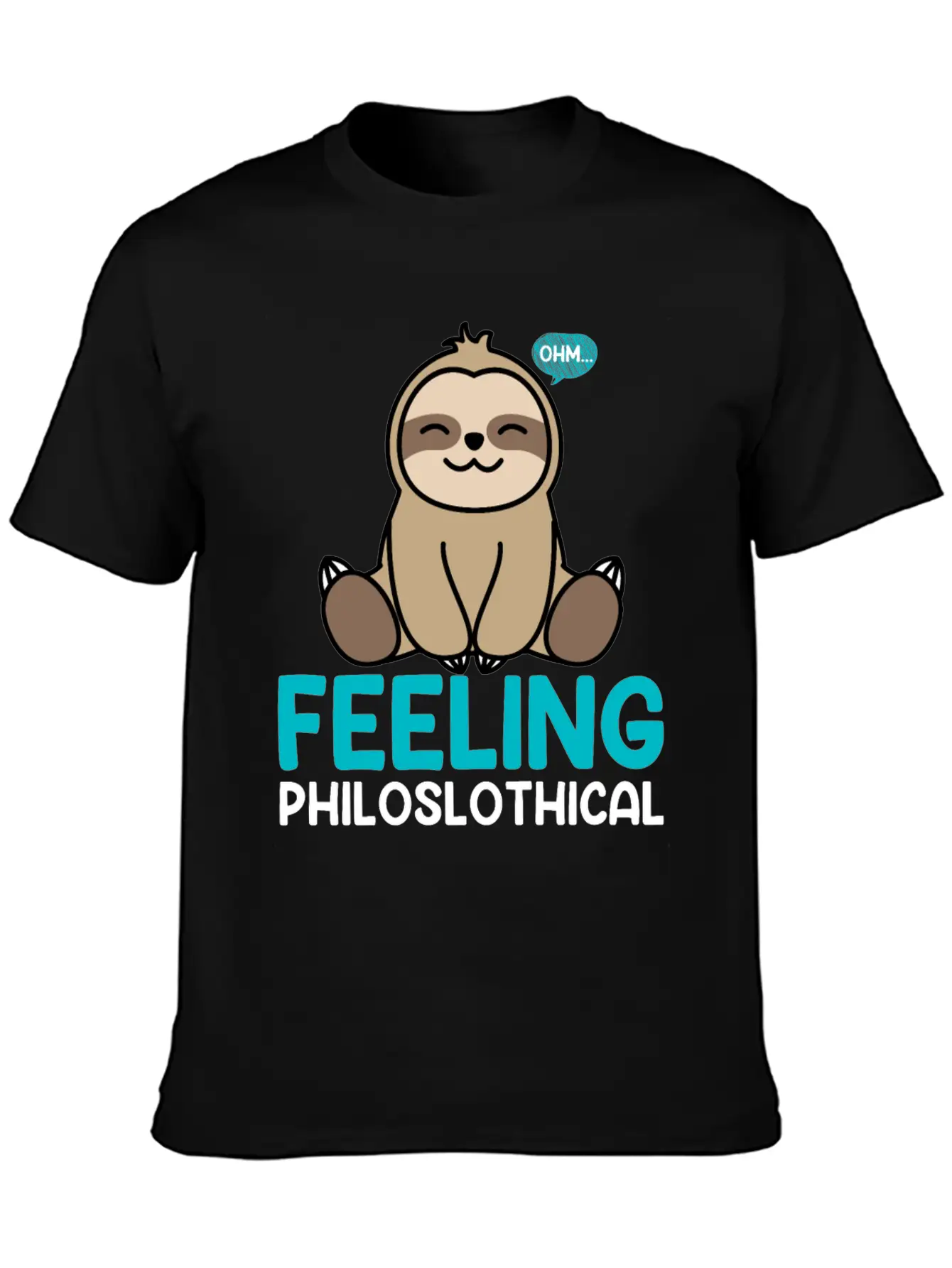 Feeling Philoslothical Sloth Yoga Unisex Casual T-Shirt – Clean Design For Daily Comfort
