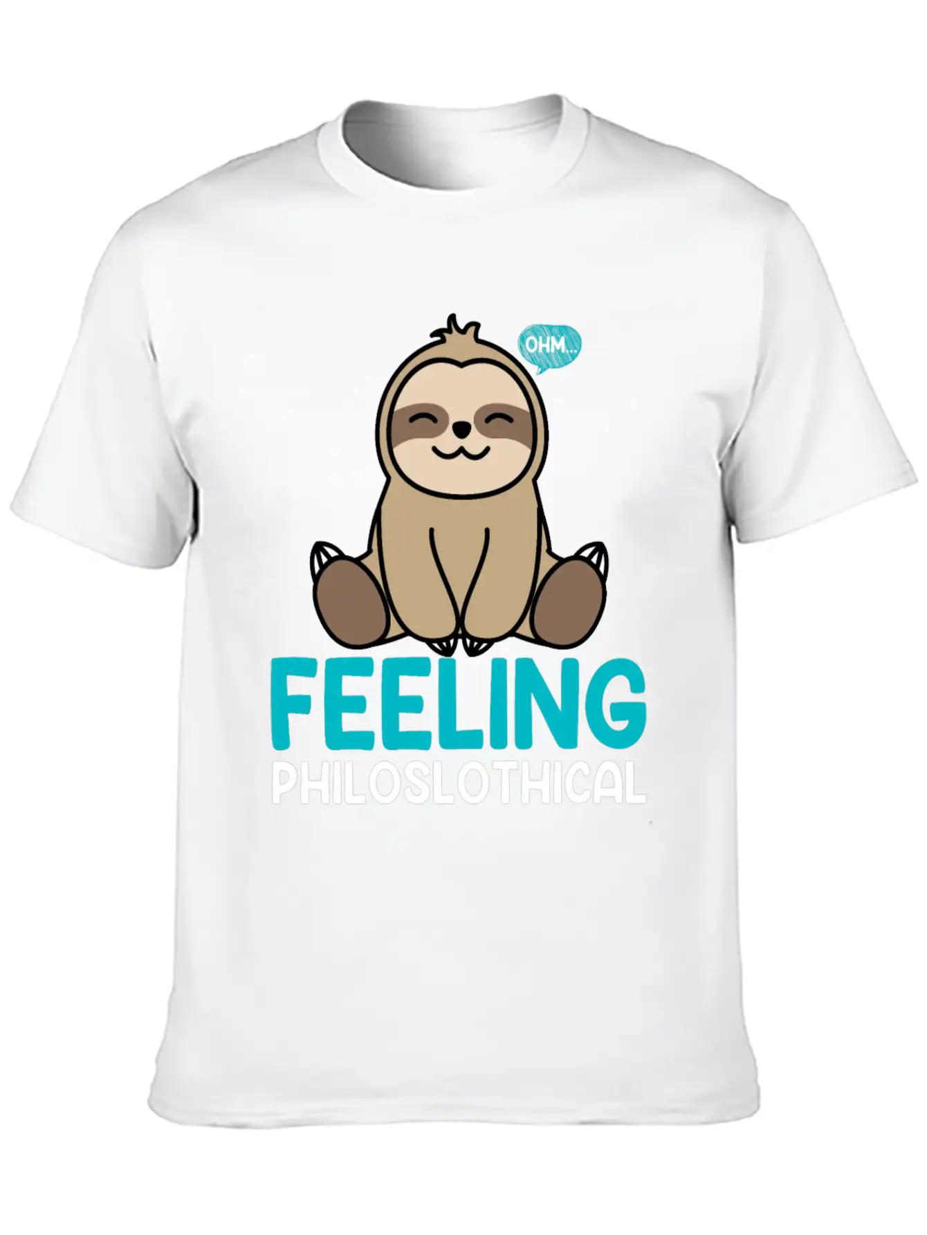 Feeling Philoslothical Sloth Yoga Unisex Casual T-Shirt – Clean Design For Daily Comfort