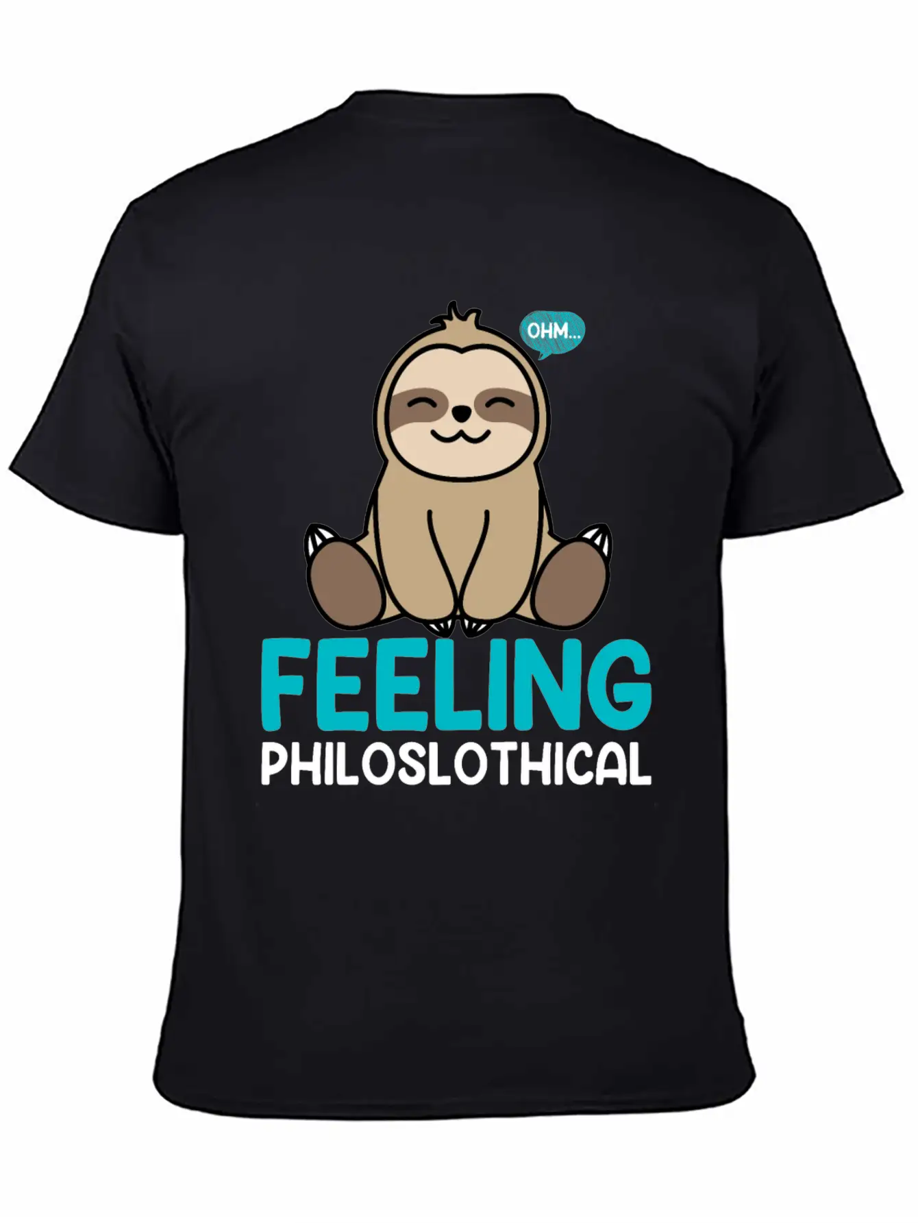 Feeling Philoslothical Sloth Yoga Unisex Casual T-Shirt – Clean Design For Daily Comfort