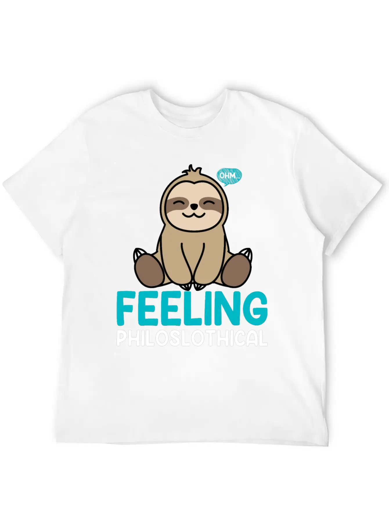 Feeling Philoslothical Sloth Yoga Unisex Casual T-Shirt – Clean Design For Daily Comfort