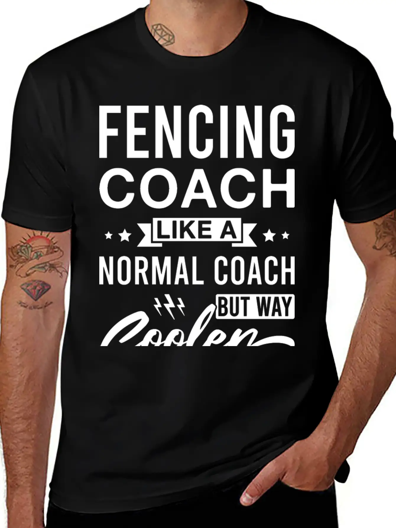 Fencing Coach Like A Normal Coach But Way Cooler Unisex Casual T-Shirt – Clean Design For Daily Comfort
