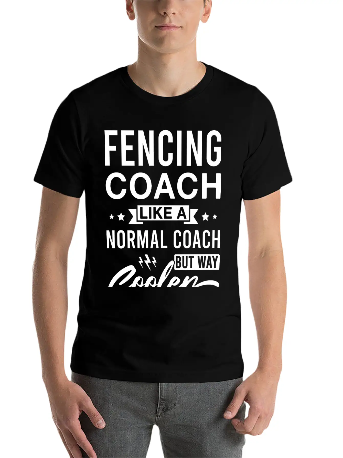Fencing Coach Like A Normal Coach But Way Cooler Unisex Casual T-Shirt – Clean Design For Daily Comfort