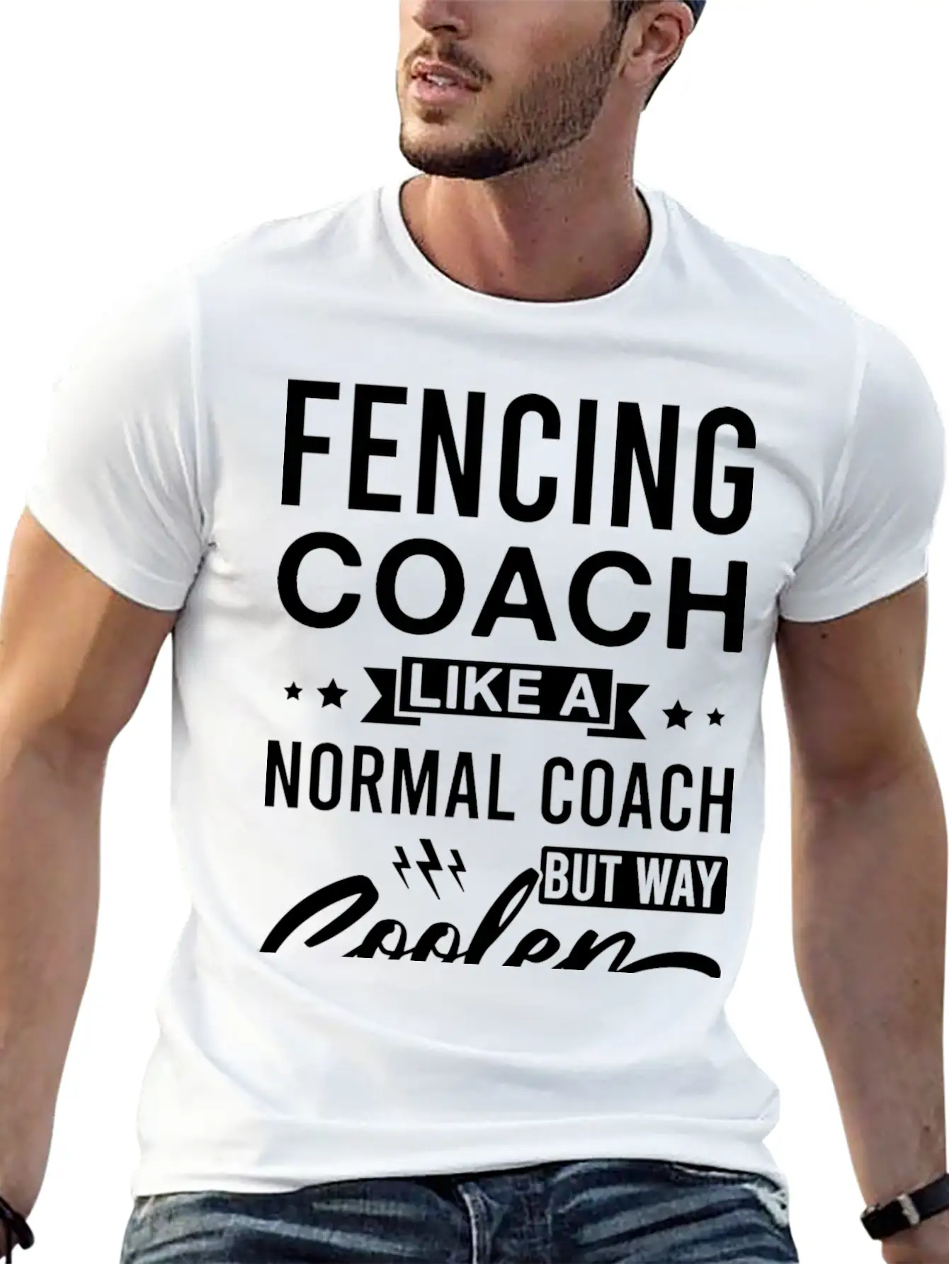Fencing Coach Like A Normal Coach But Way Cooler Unisex Casual T-Shirt – Clean Design For Daily Comfort