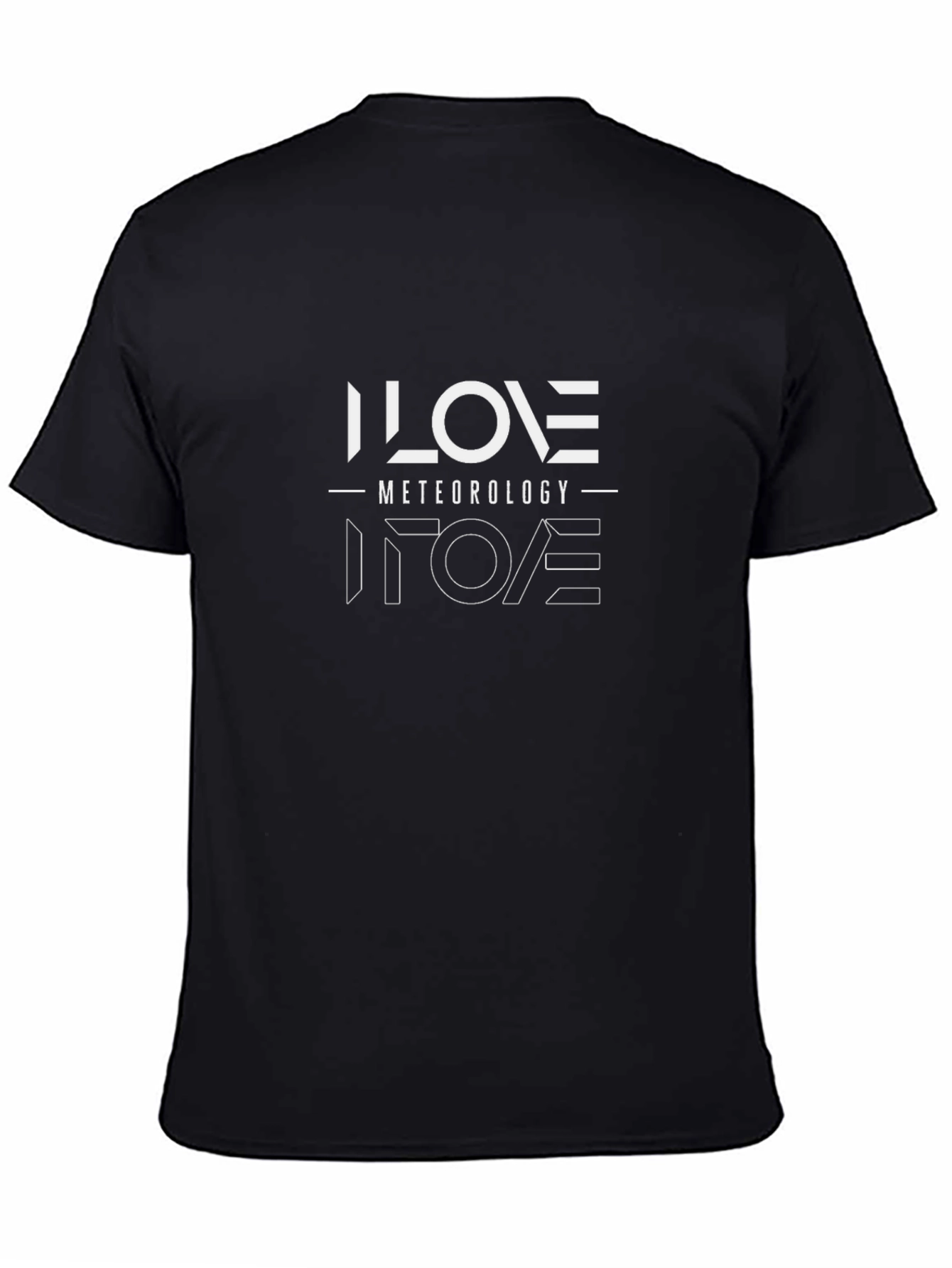 I Love Meteorology T-Shirt - Black