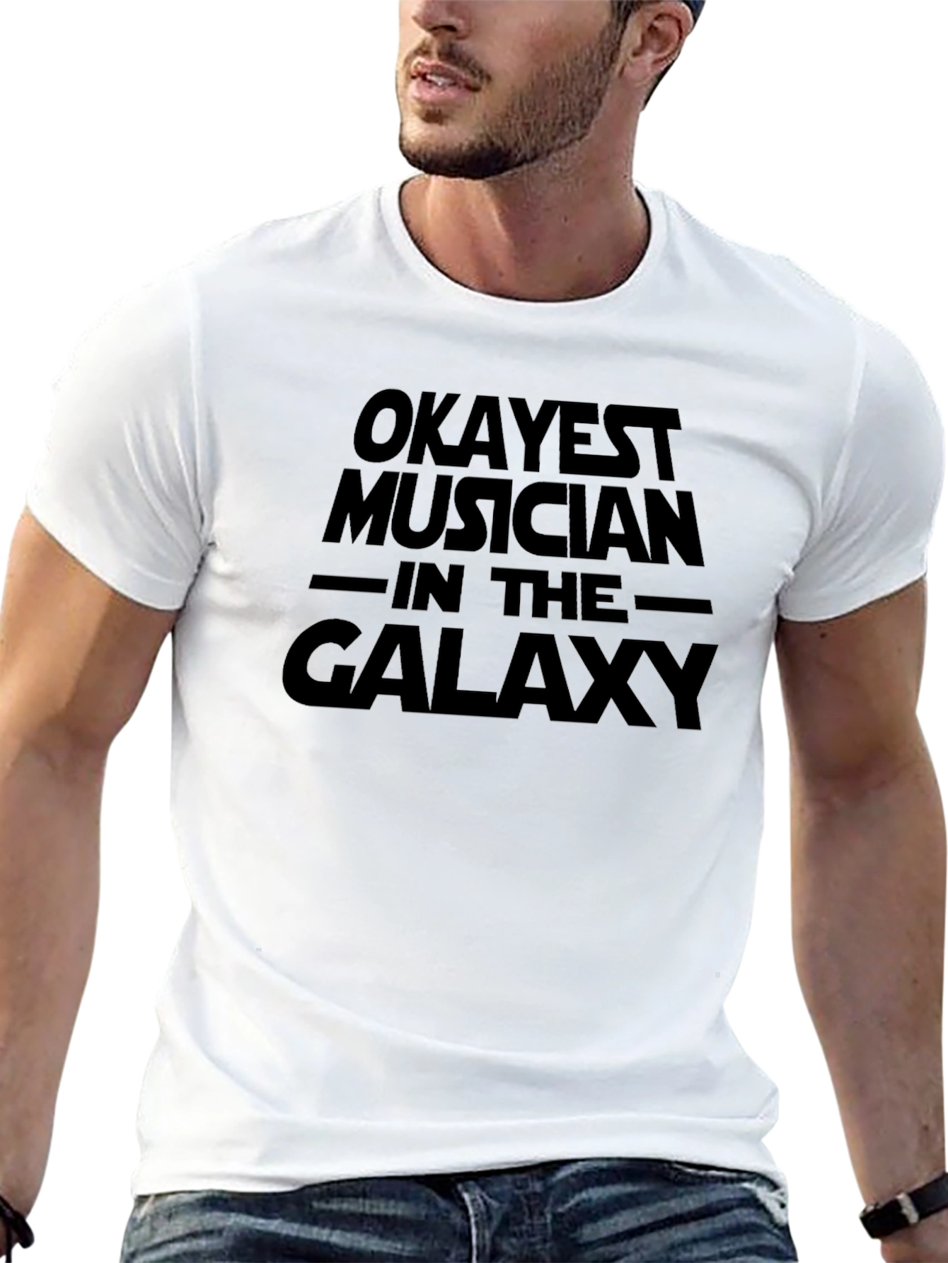 Okayest Musician in the Galaxy Black T-Shirt