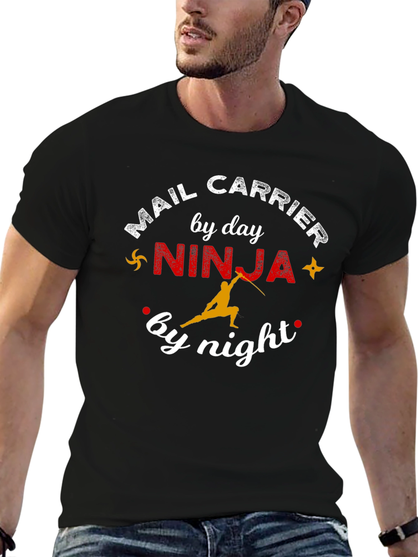 Mail Carrier Ninja T-Shirt - Funny Delivery Humor