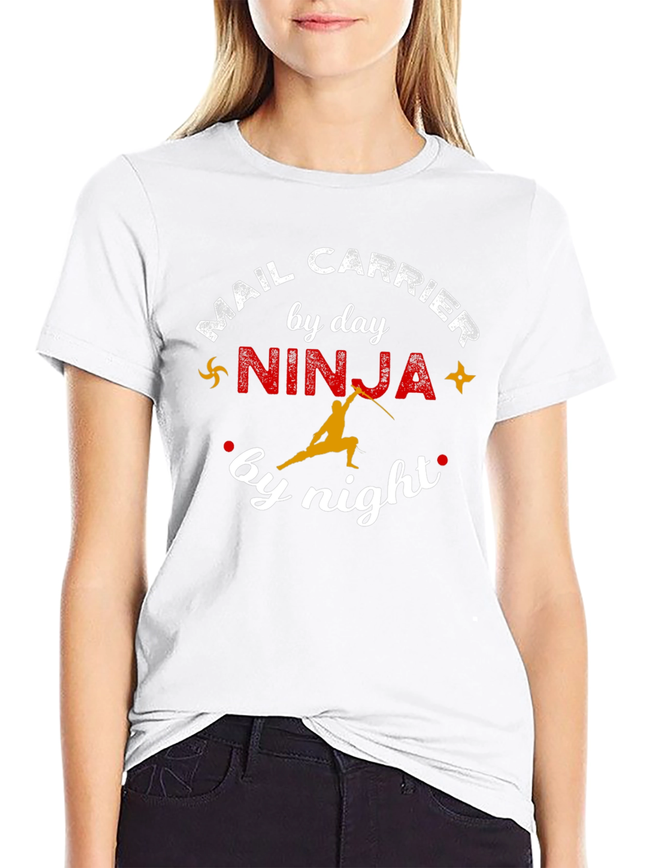Mail Carrier Ninja T-Shirt - Funny Delivery Humor