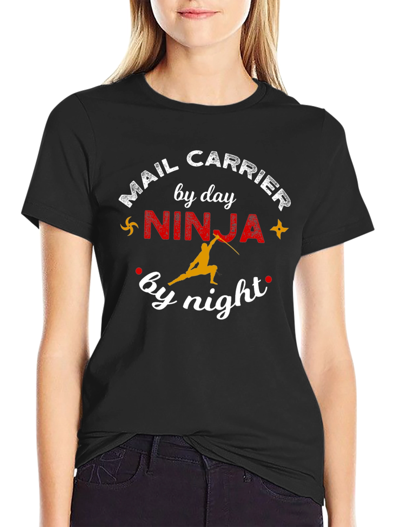 Mail Carrier Ninja T-Shirt - Funny Delivery Humor