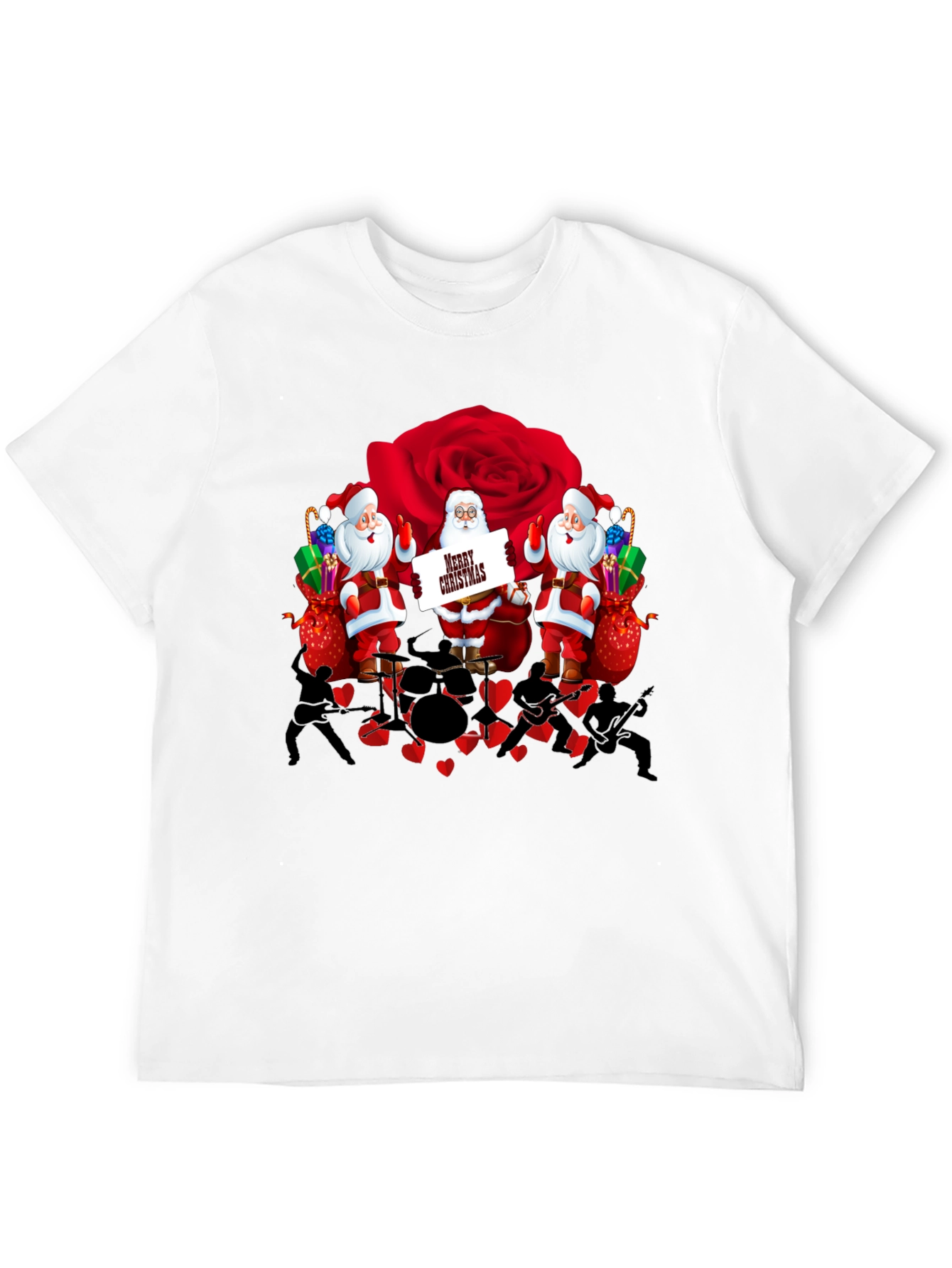 Santa Band Rose T-Shirt