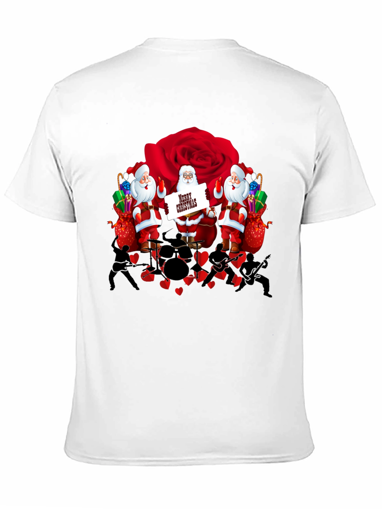 Santa Band Rose T-Shirt