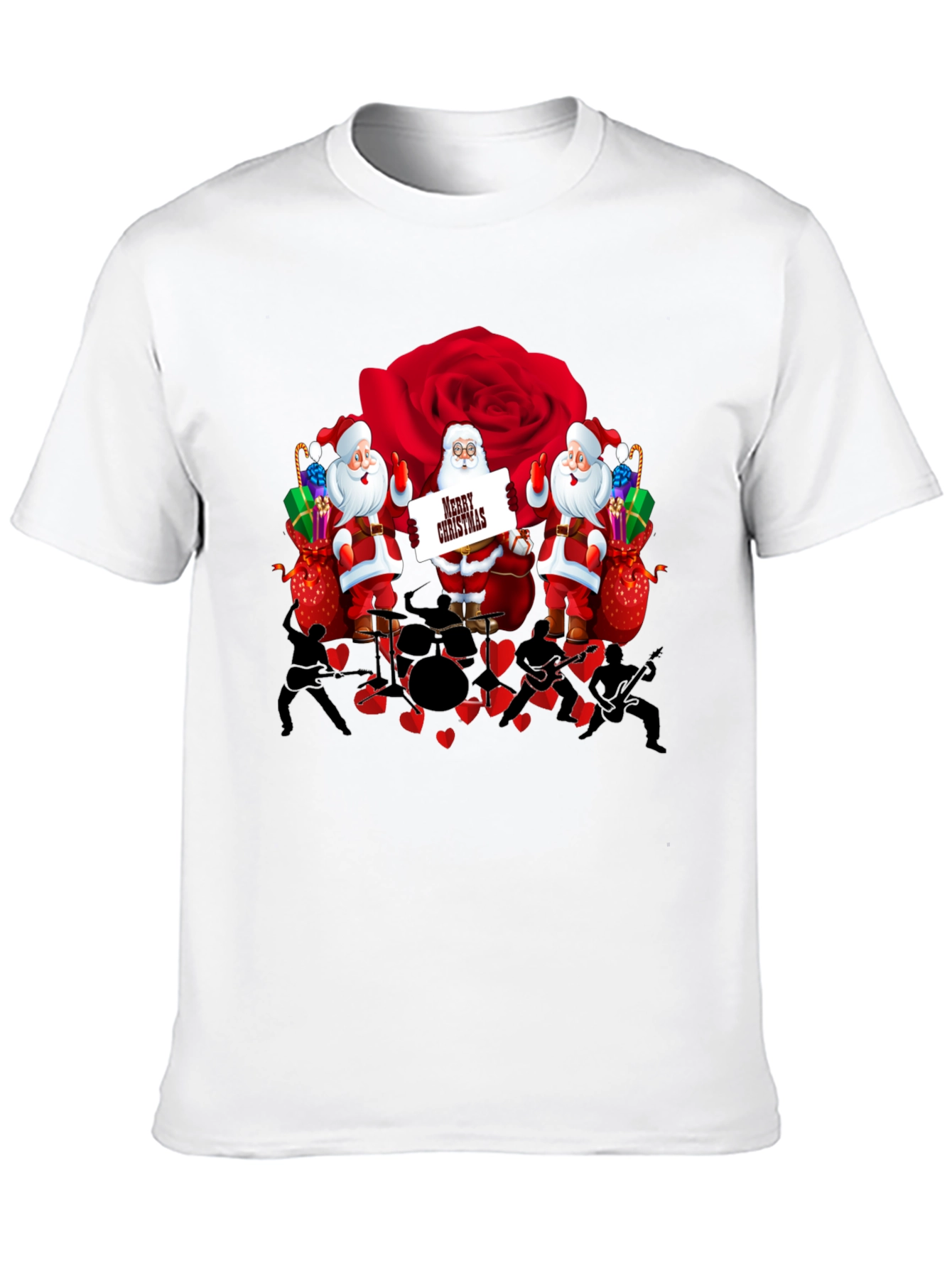 Santa Band Rose T-Shirt