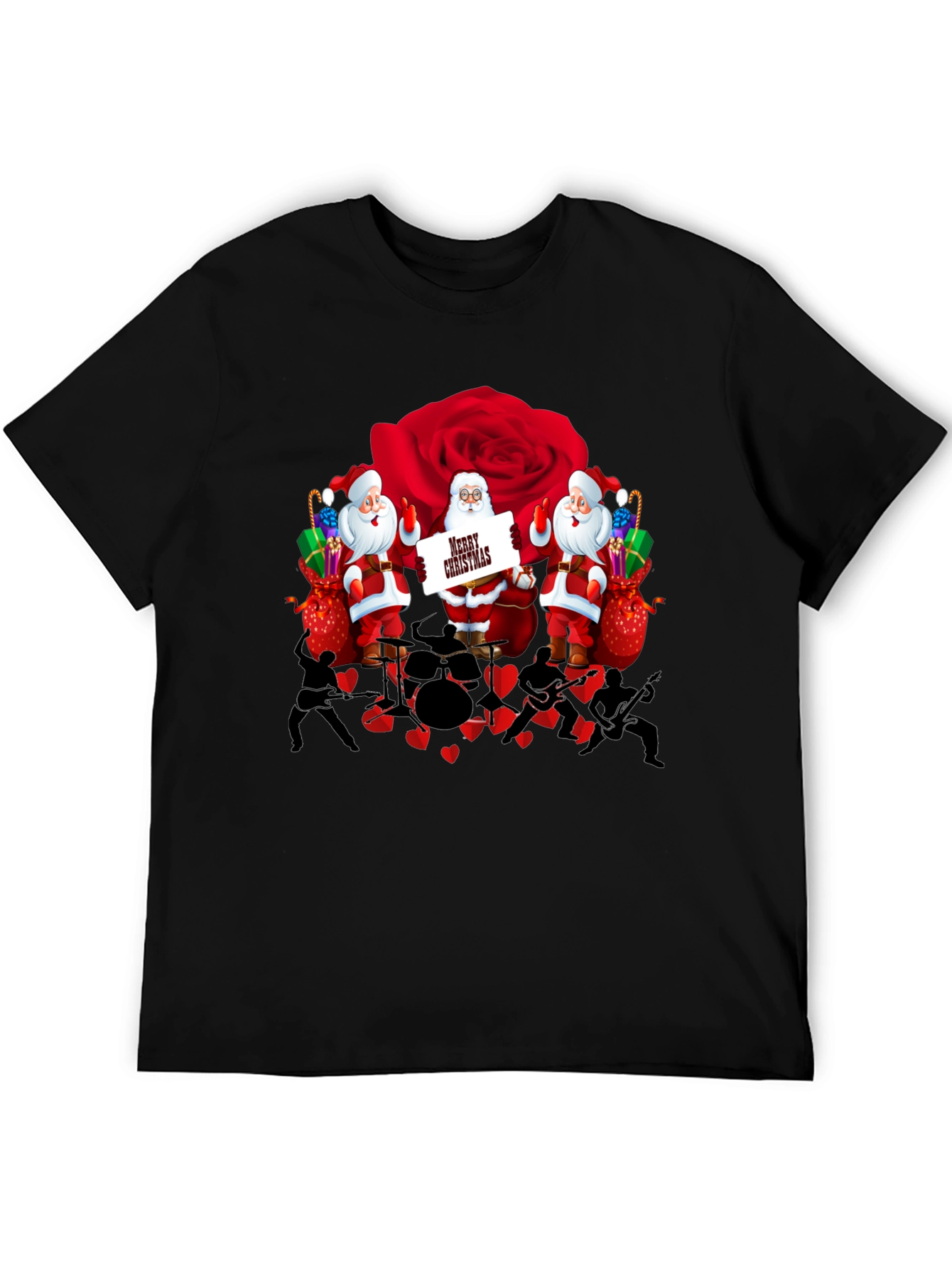 Santa Band Rose T-Shirt