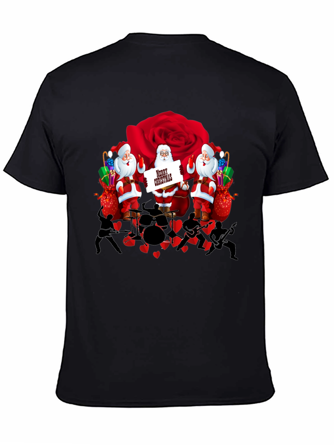 Santa Band Rose T-Shirt