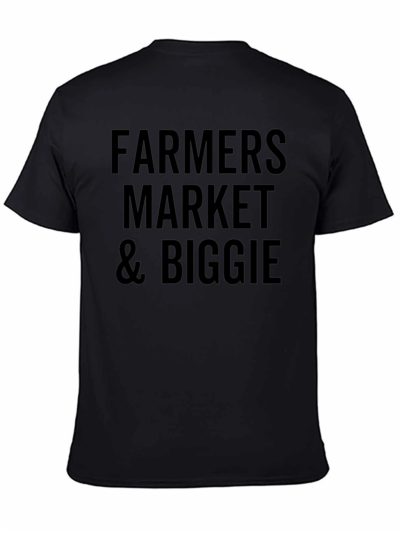 Farmers Market & Biggie T-Shirt - Black