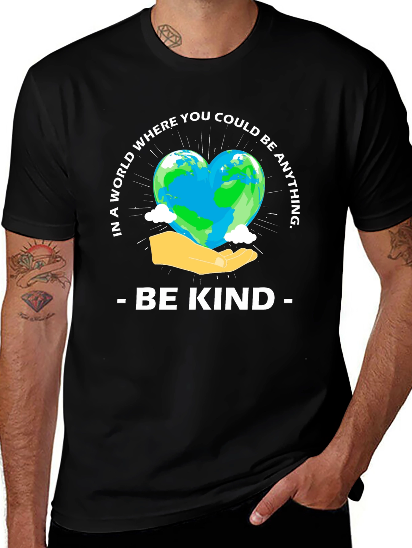 Be Kind T-Shirt - Earth Heart Design