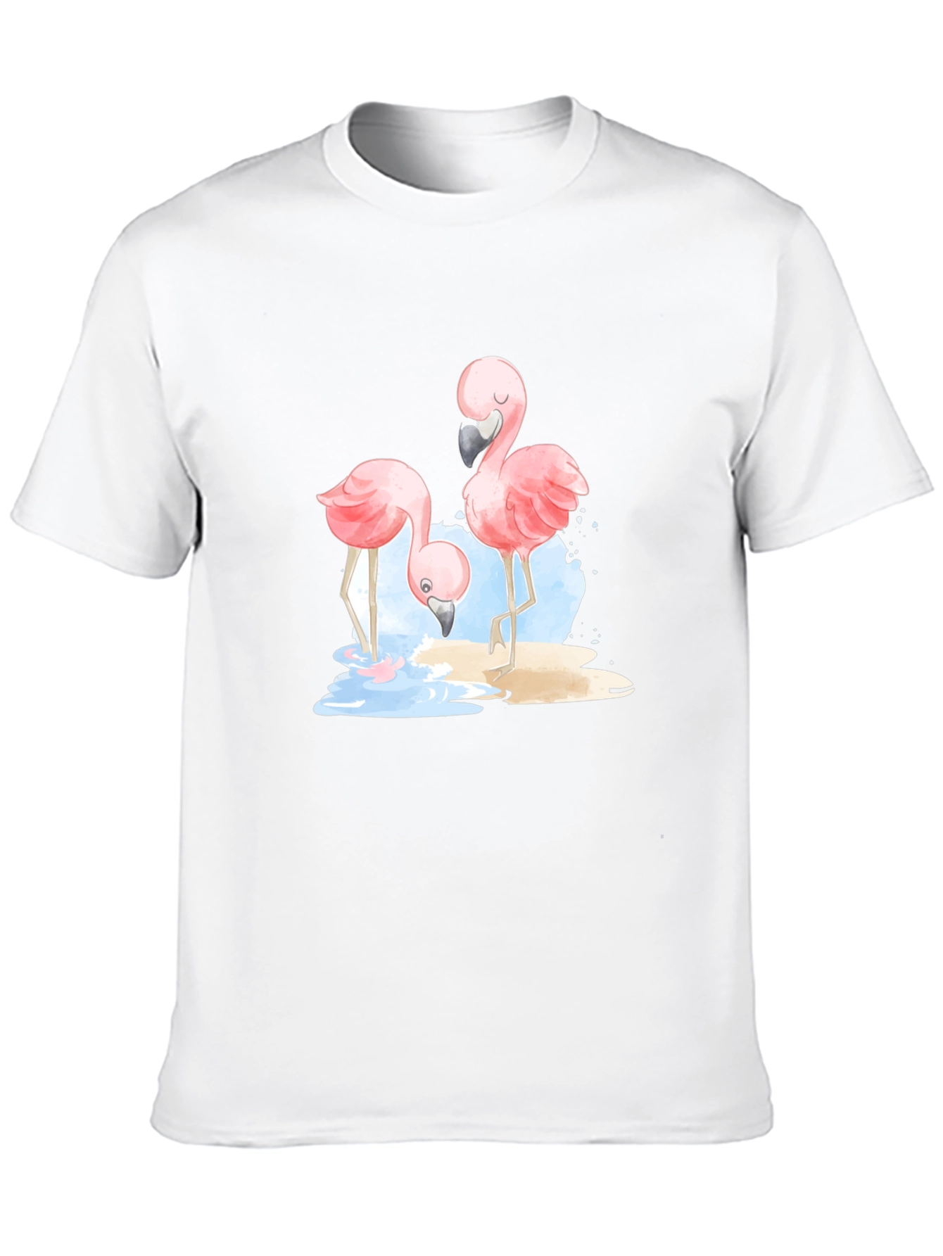 Flamingo Graphic Black T-Shirt