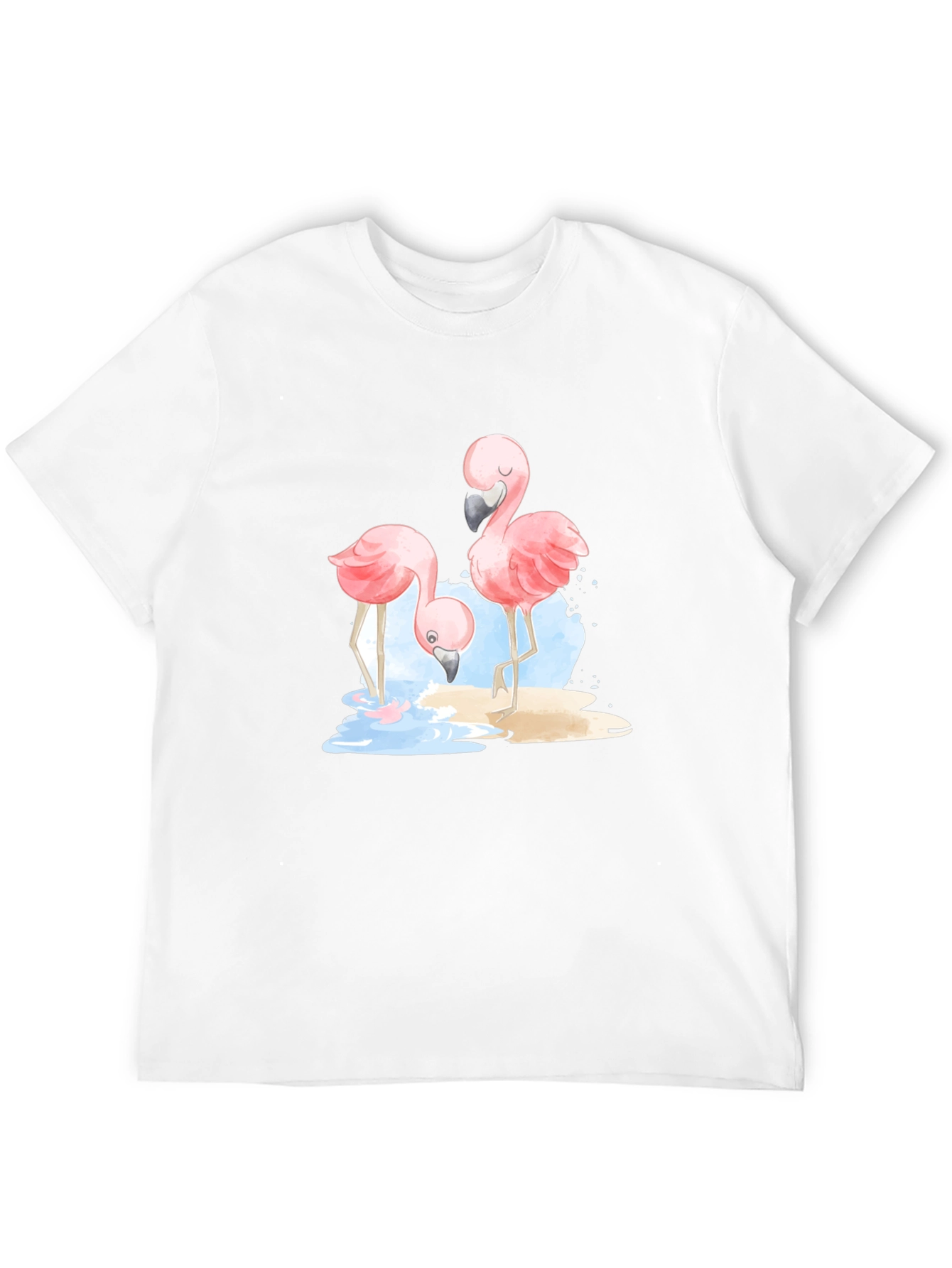 Flamingo Graphic Black T-Shirt