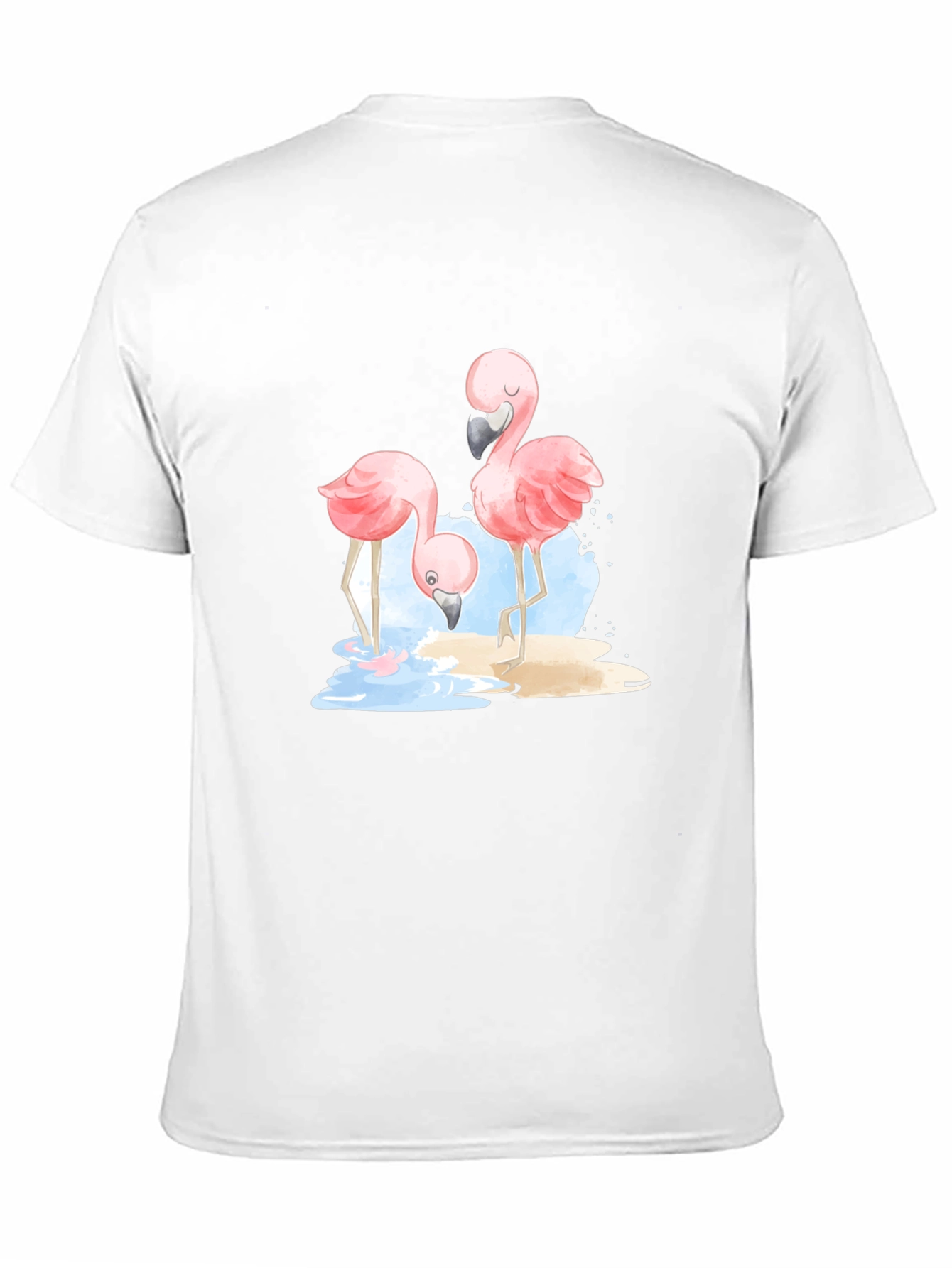 Flamingo Graphic Black T-Shirt