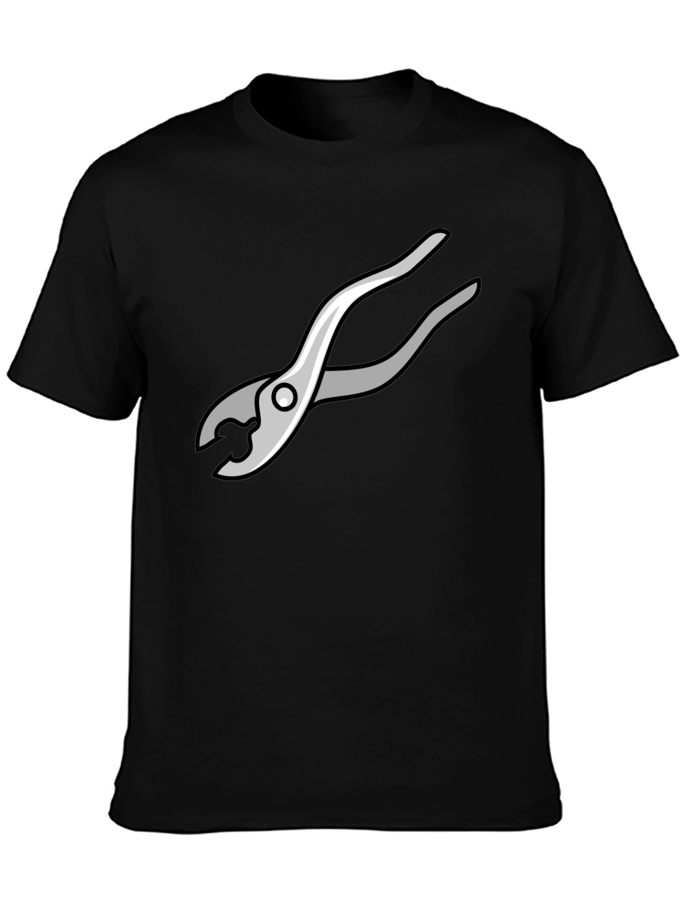 Novelty Pliers Graphic Black T-Shirt
