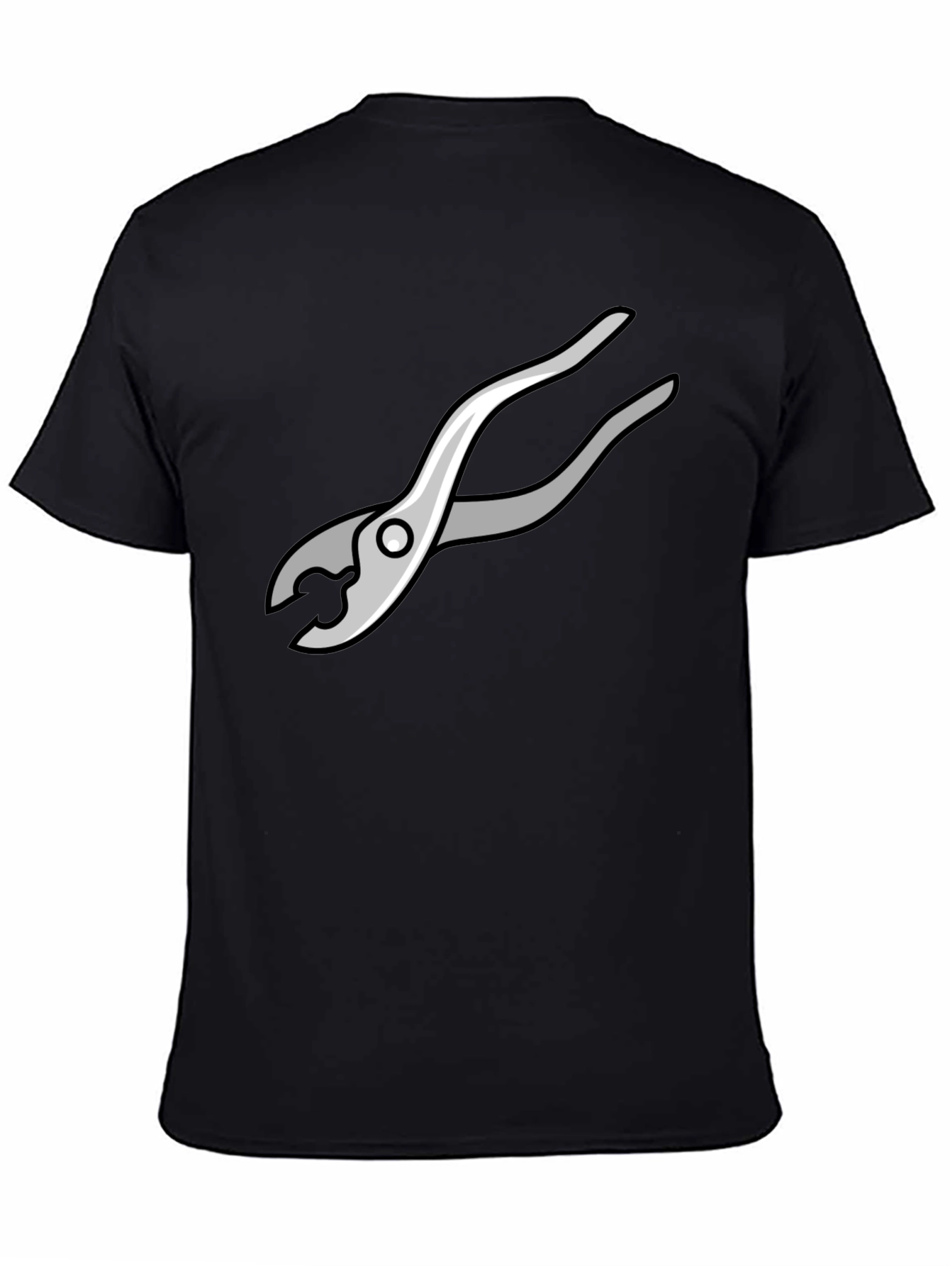 Novelty Pliers Graphic Black T-Shirt