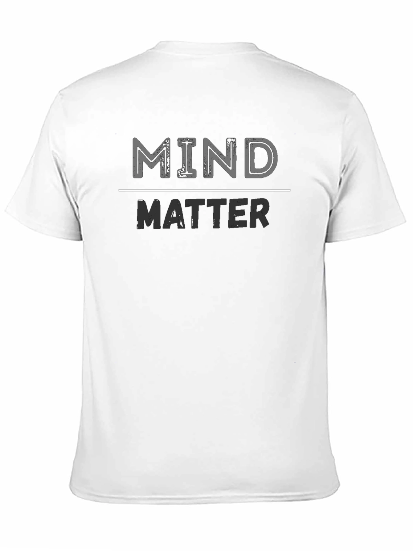 Mind Over Matter Graphic T-Shirt - Casual Black Tee